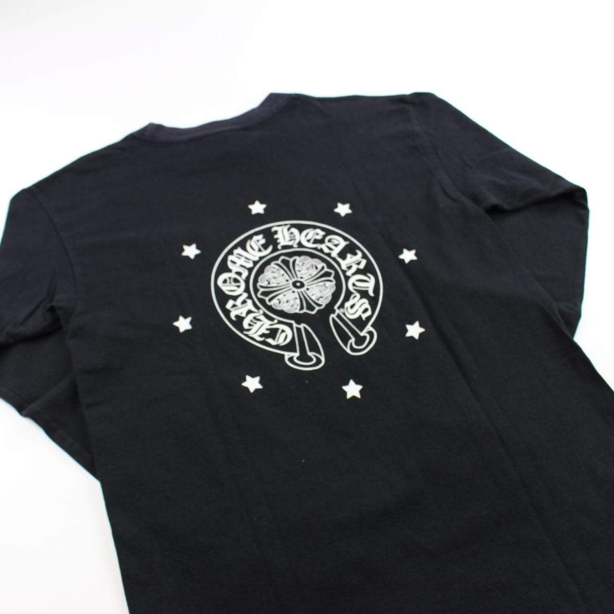 chrome hearts horseshoe stars pocket ls black - SaruGeneral