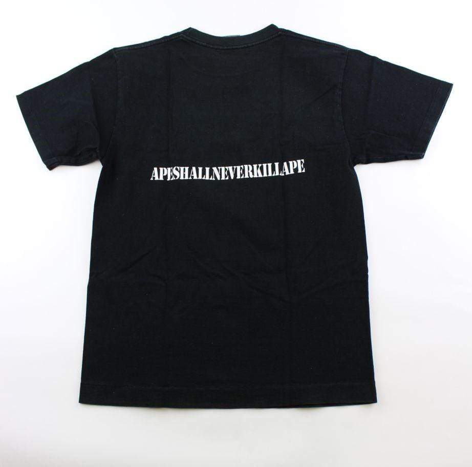 Bape Sniper Text Logo Tee Black - SaruGeneral