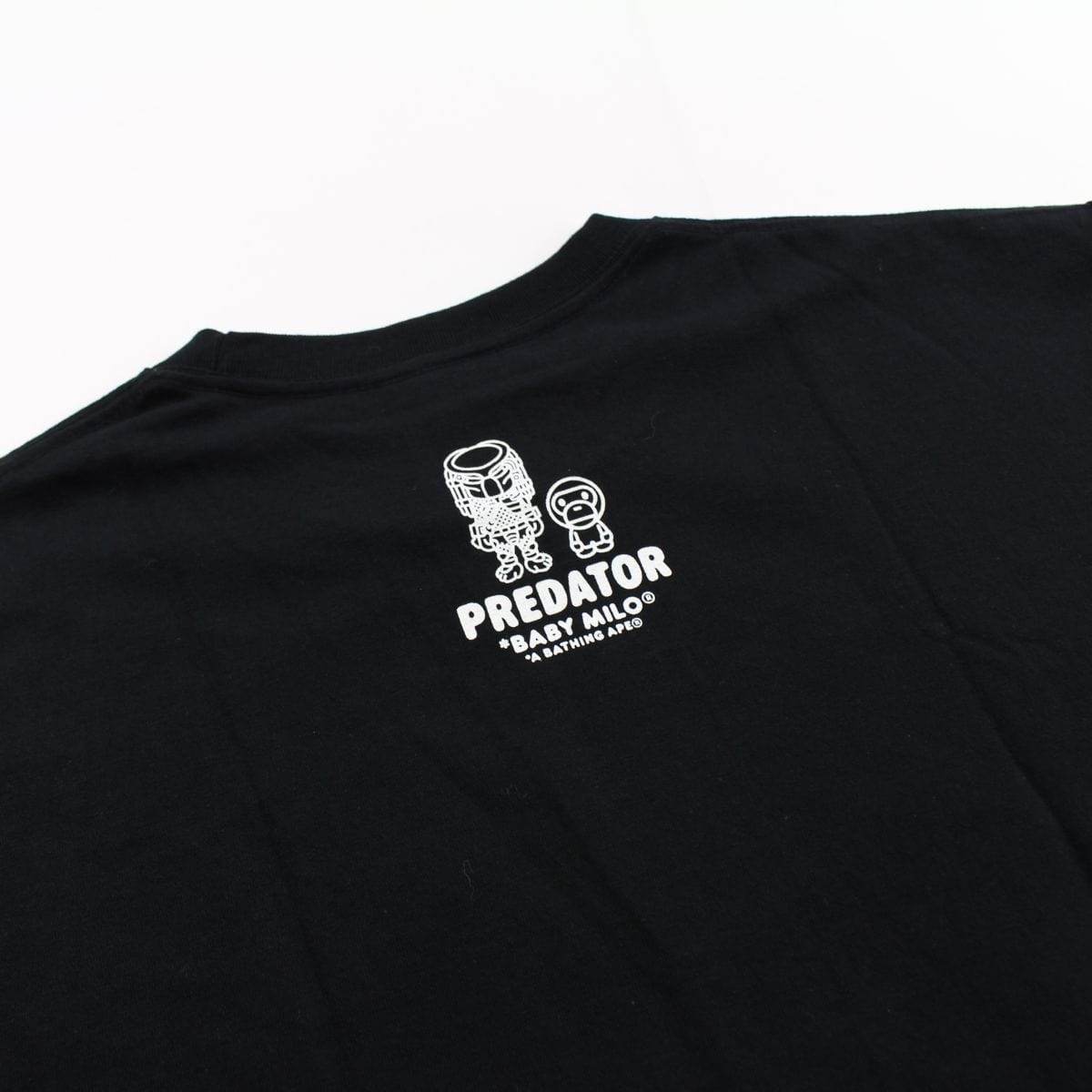 bape x predator baby milo logo tee black - SaruGeneral