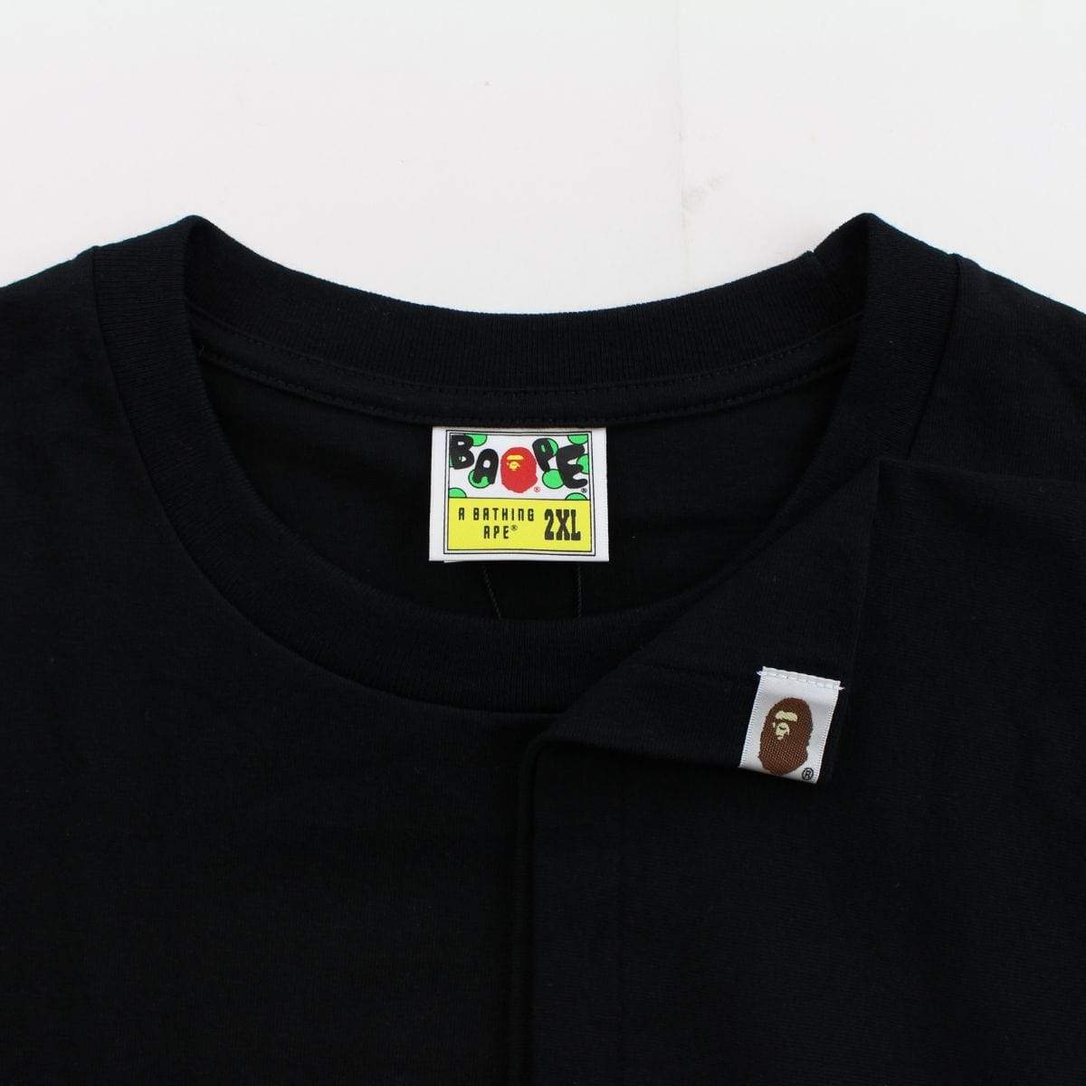 bape boa orange busy works logo tee black - SaruGeneral