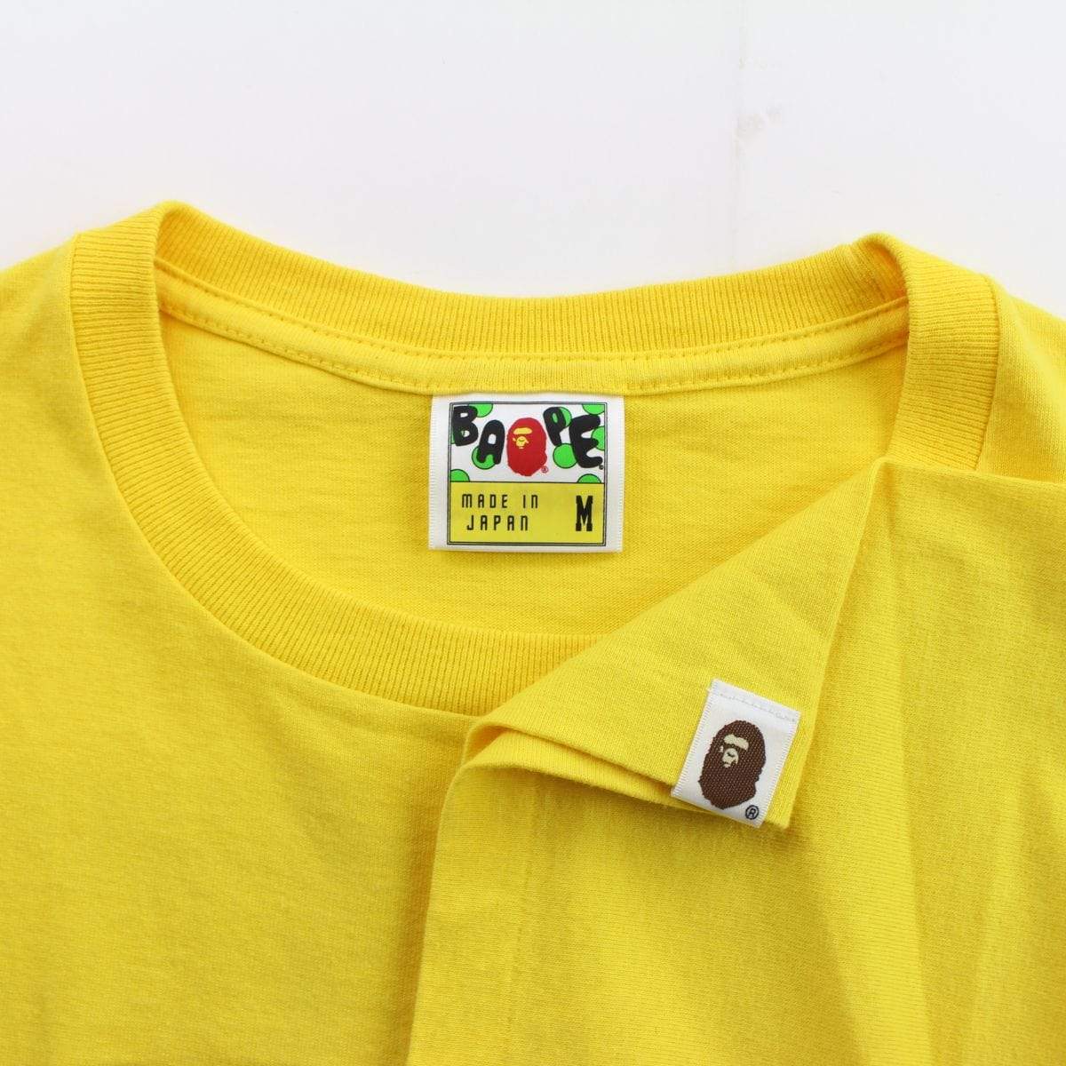 Bape baby milo lion logo tee yellow - SaruGeneral