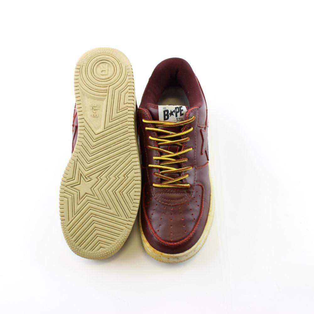 Bapesta Leather Maroon - SaruGeneral