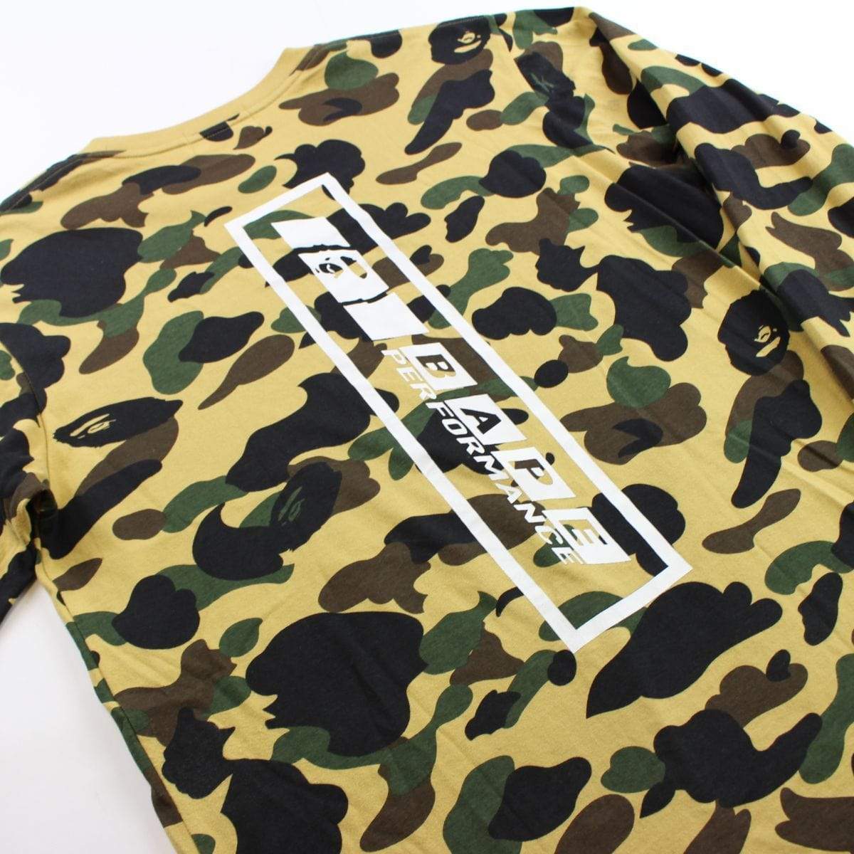 bape 1st yellow camo ls - SaruGeneral