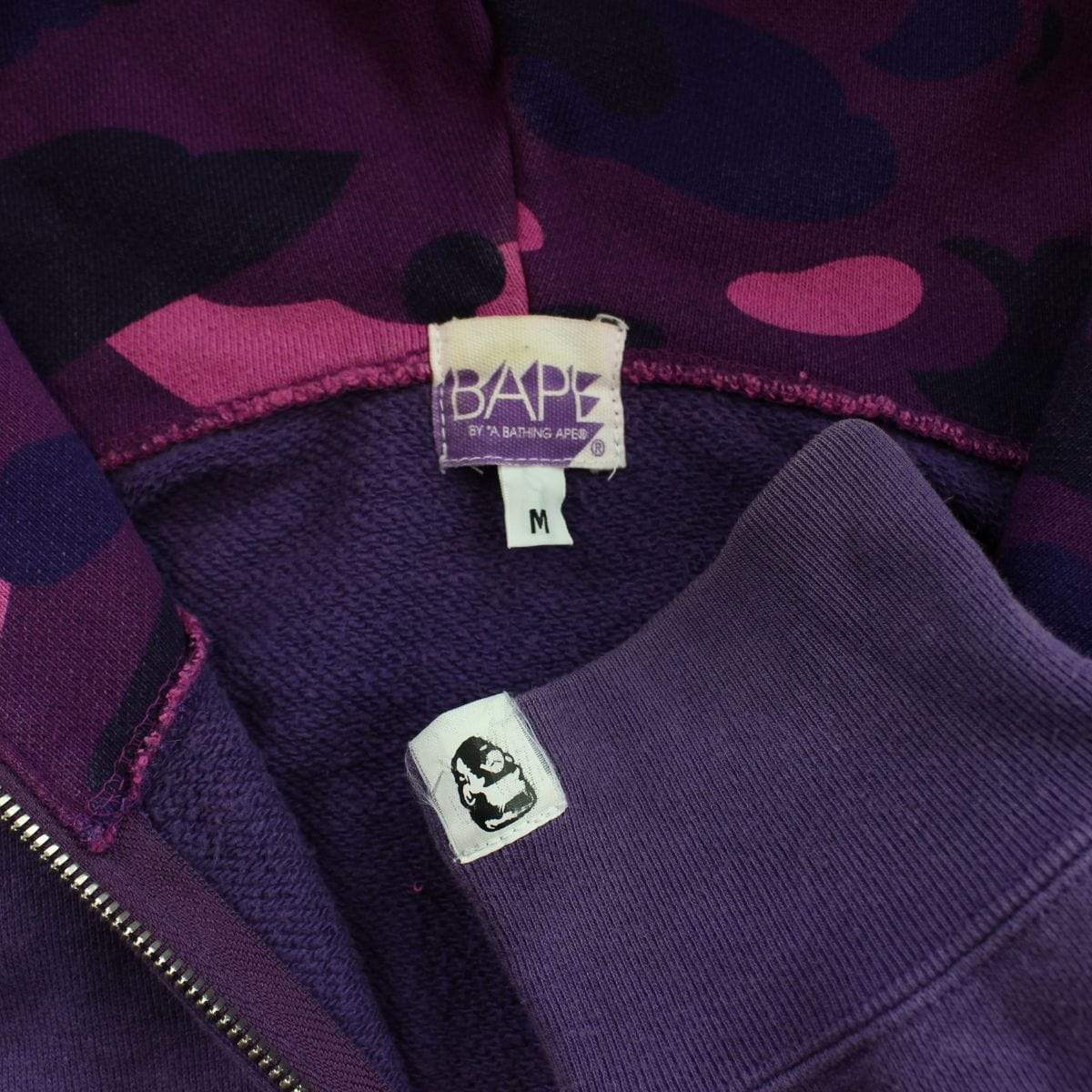 Bape Purple camo shark hoodie purple - SaruGeneral