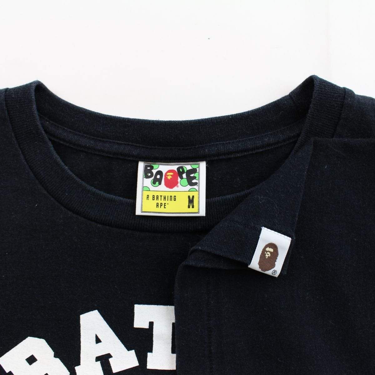 bape purple camo college logo tee black - SaruGeneral