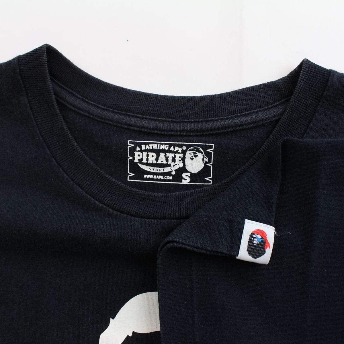 bape pirate store crosses big ape tee black - SaruGeneral
