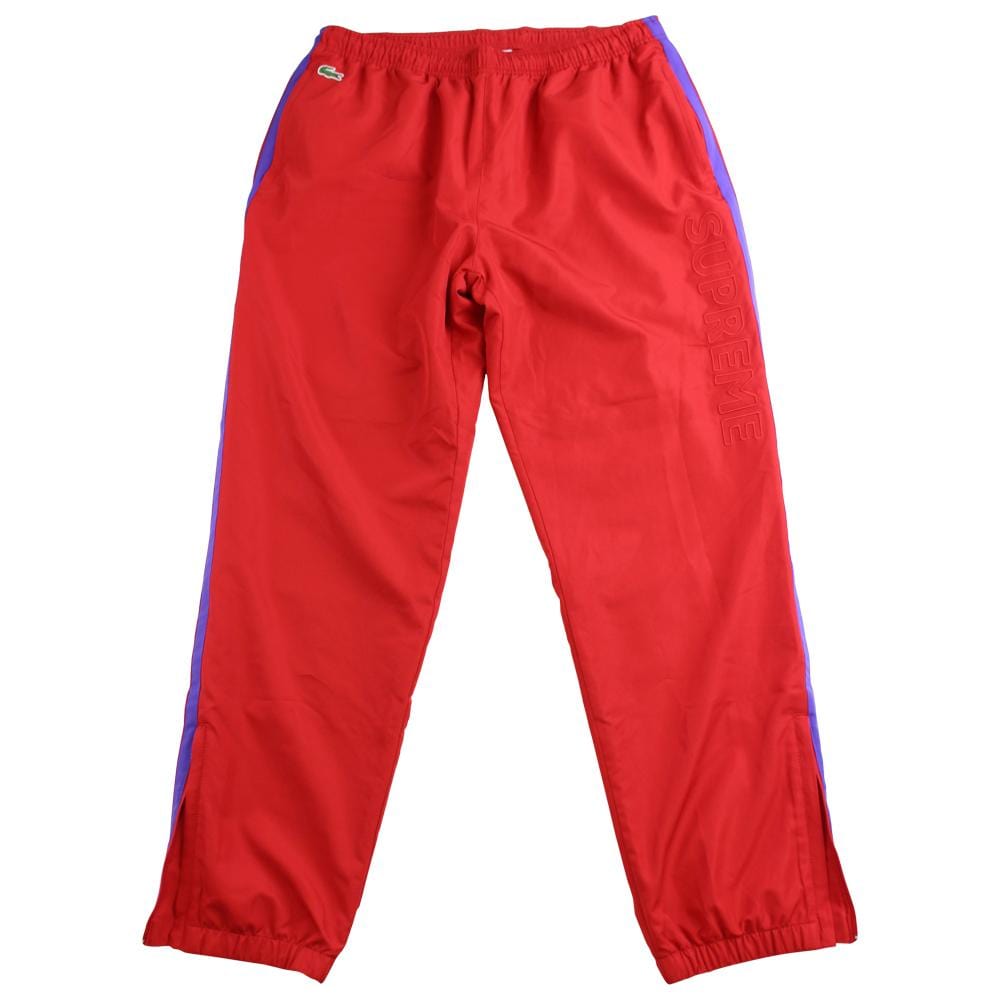 supreme x lacoste track pants red – SARUGENERAL