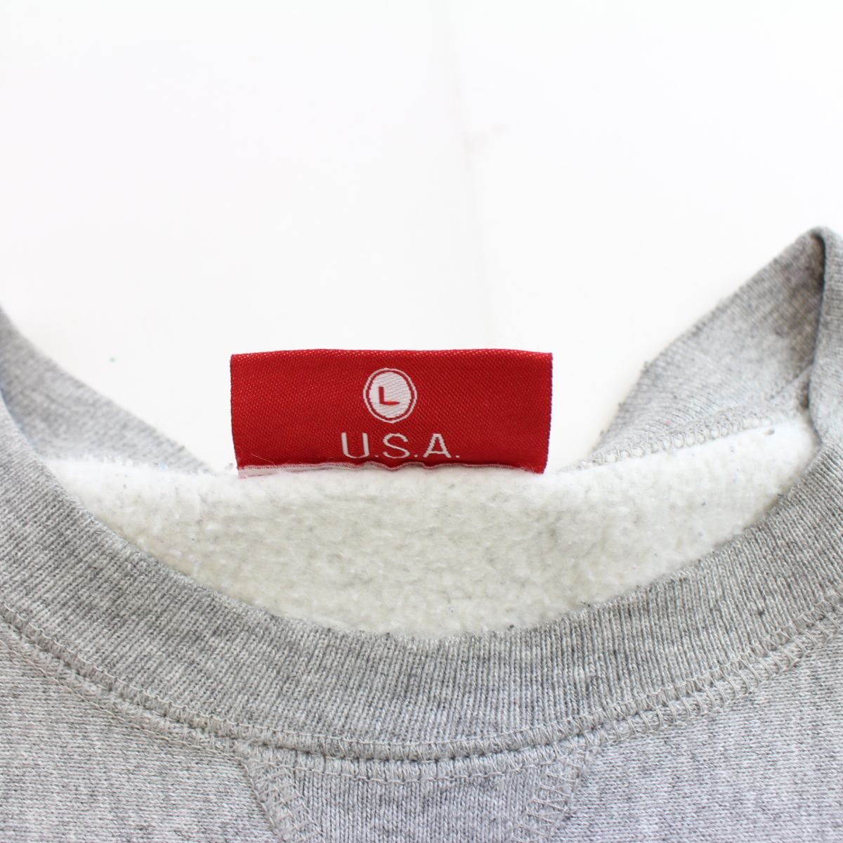 supreme red on grey box logo crewneck 1997 - SaruGeneral