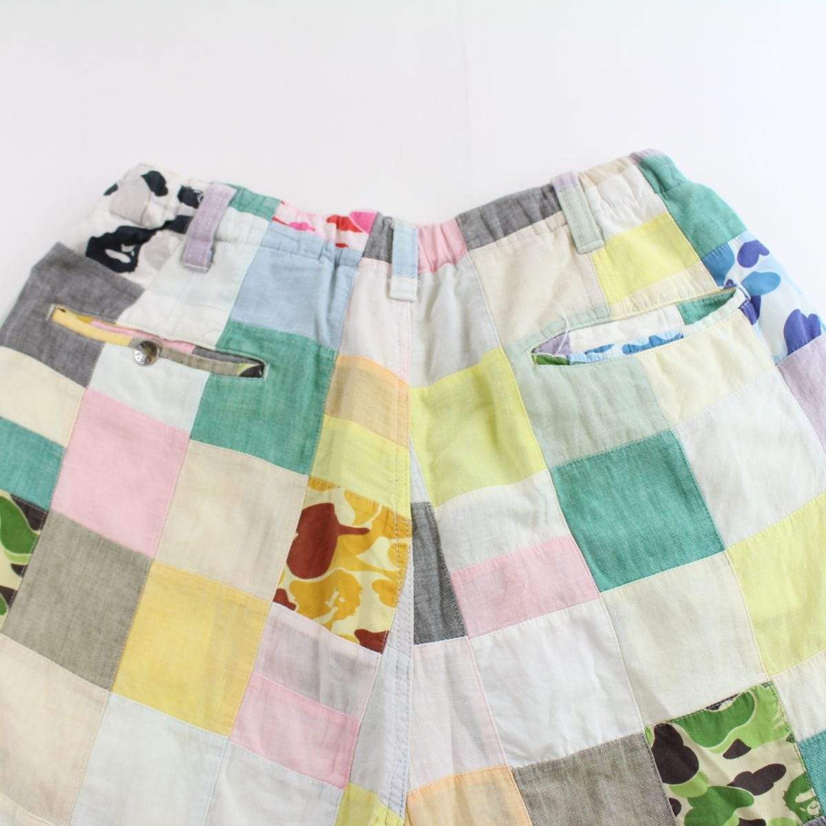 Bape patchwork multi camo shorts - SaruGeneral