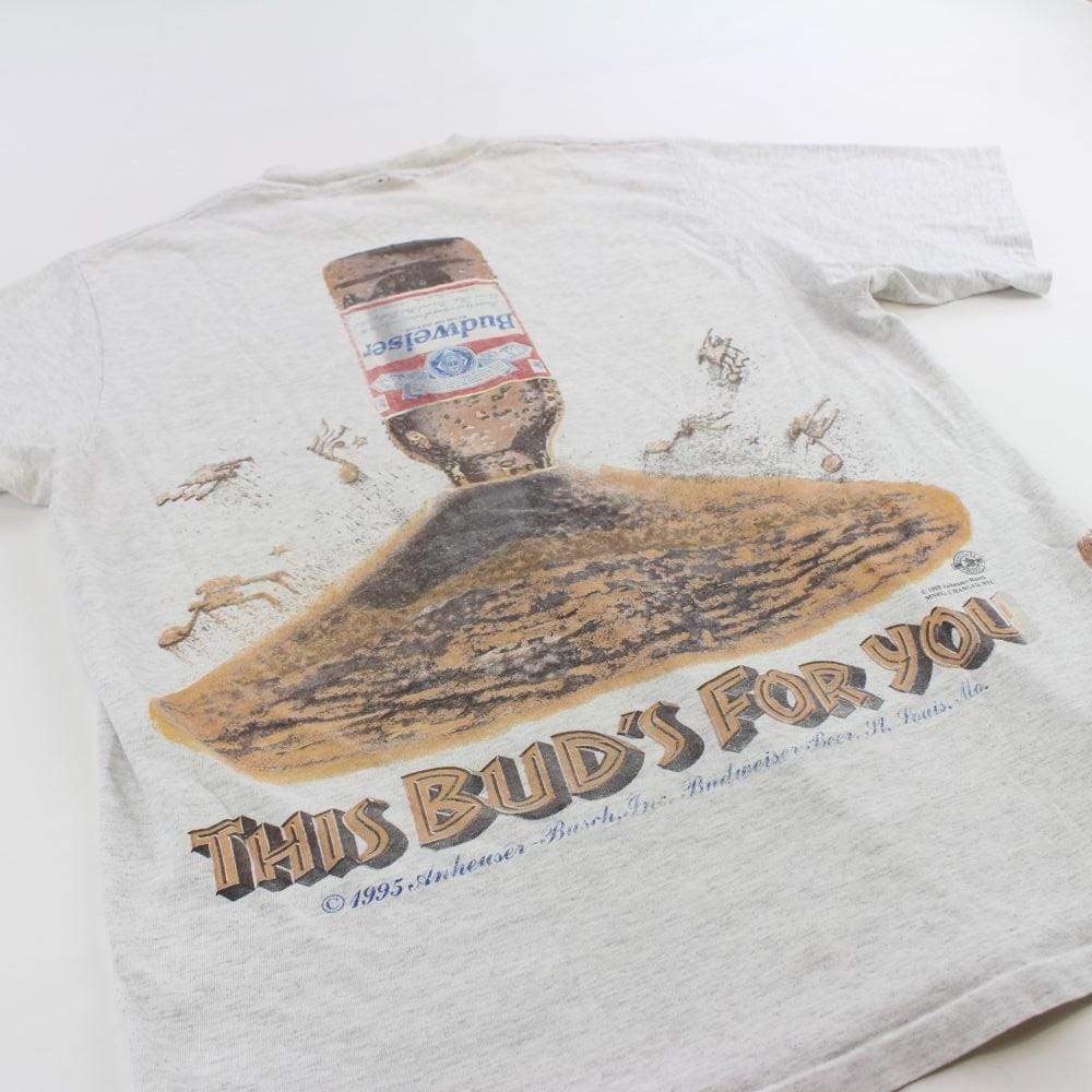 Budweiser Ants Graphic Tee Grey - SaruGeneral