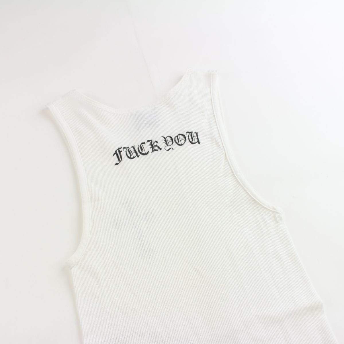 chrome hearts side logo white vest - SaruGeneral