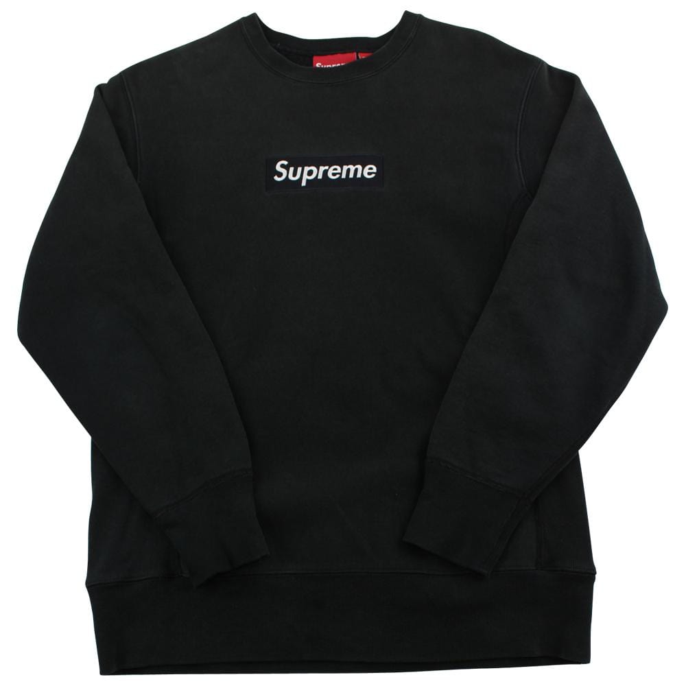 Supreme Black on Black Box Logo Crewneck – SARUGENERAL