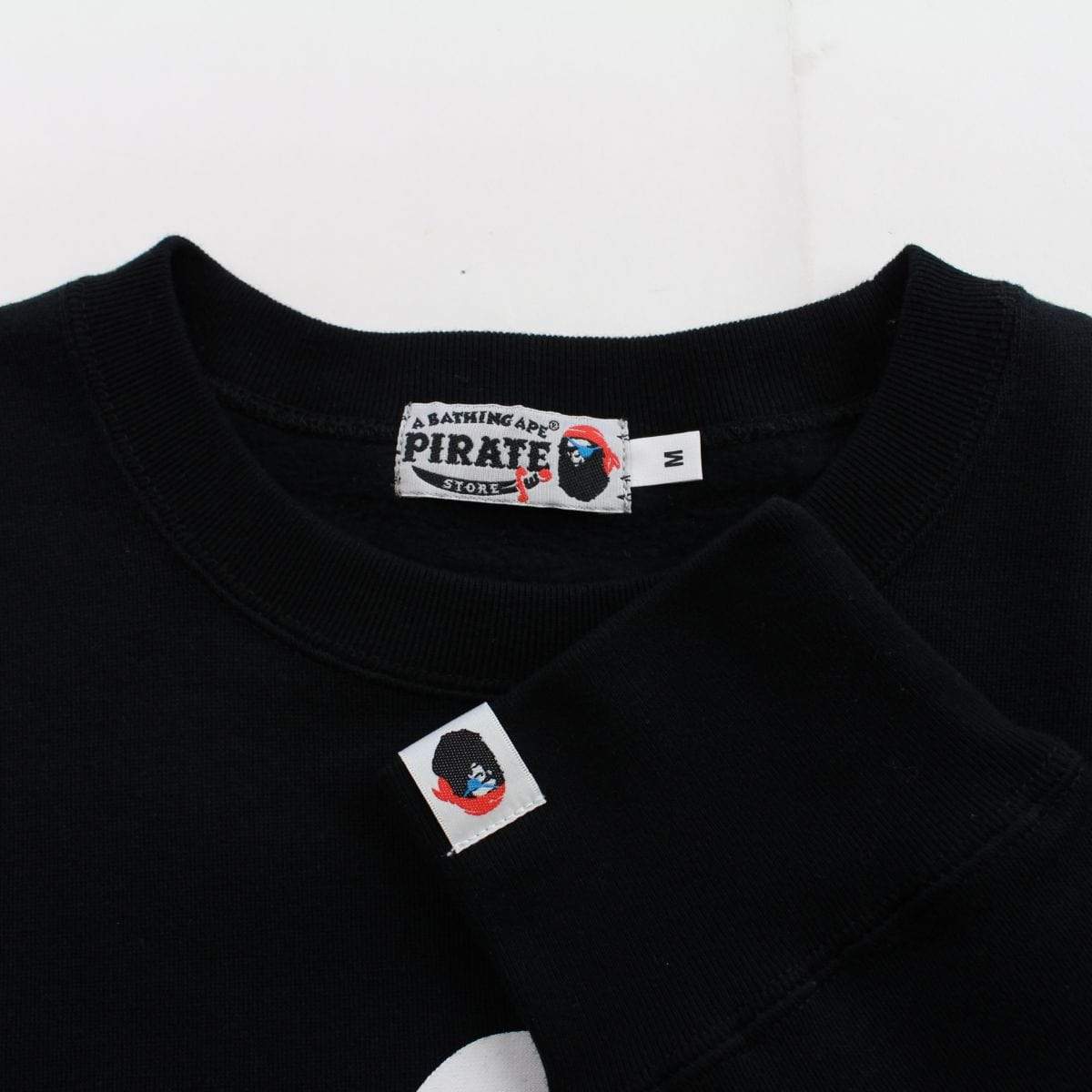 Bape pirate store crossbones crewneck black - SaruGeneral