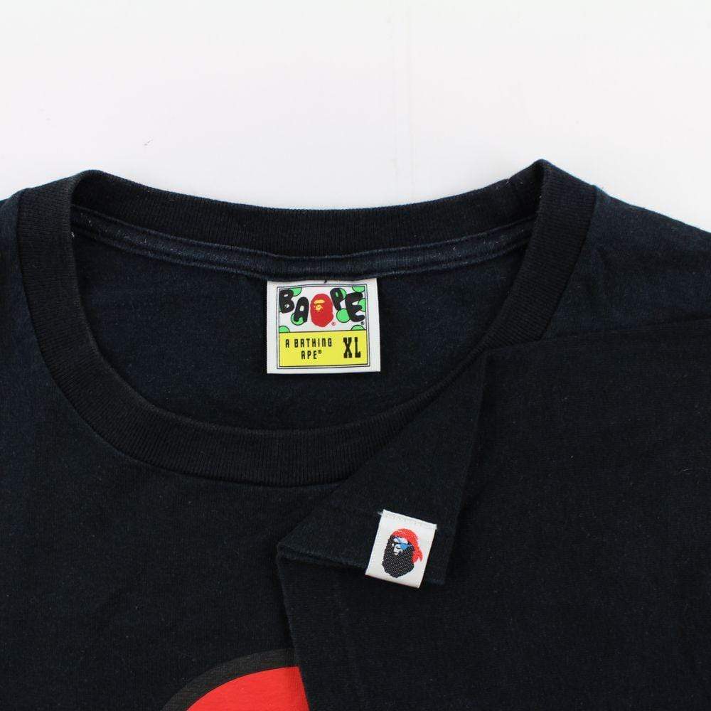 Bape Pirate Store Baby Milo Big Ape Logo Tee Black - SaruGeneral