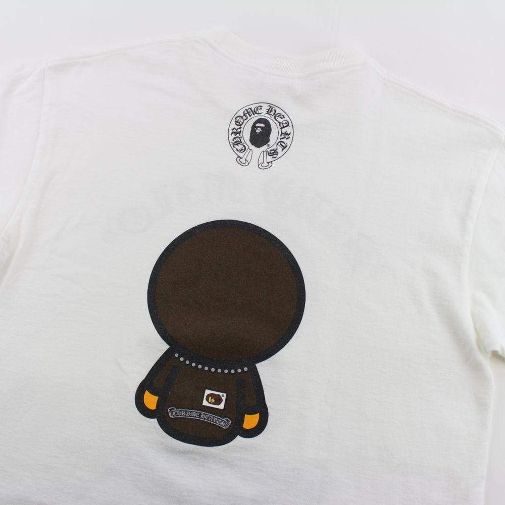 Bape x Chrome Hearts Baby Milo Tee White - SaruGeneral