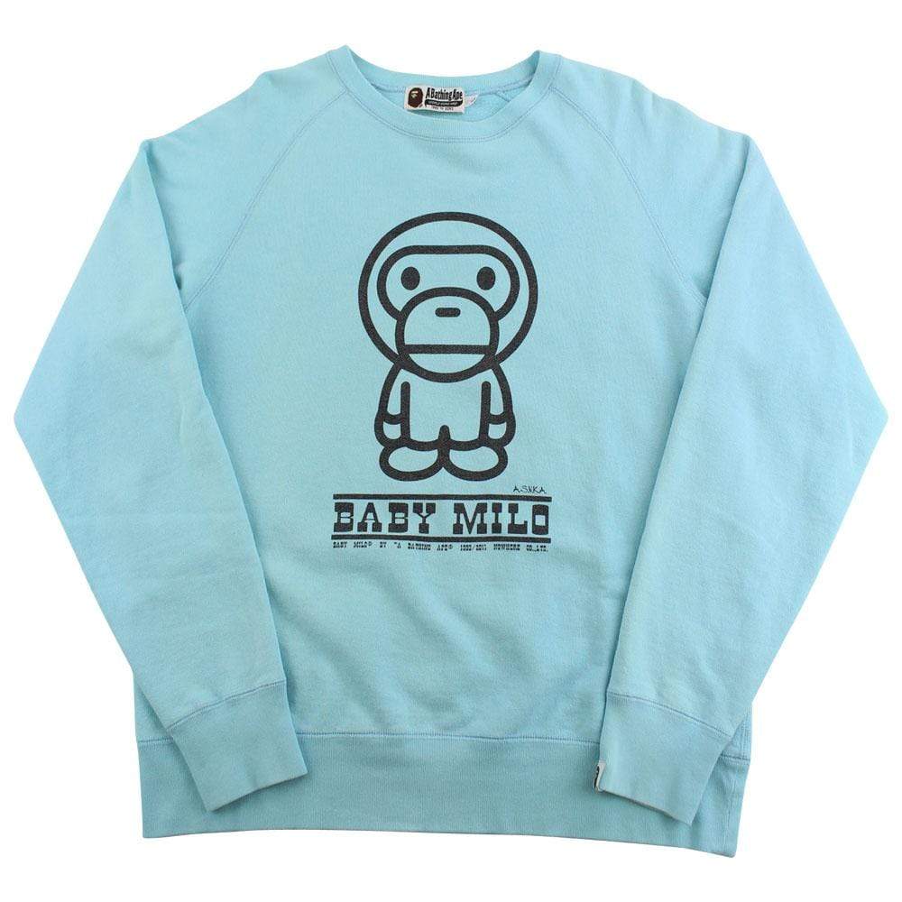 Bape Baby Milo Crewneck Baby Blue – SARUGENERAL