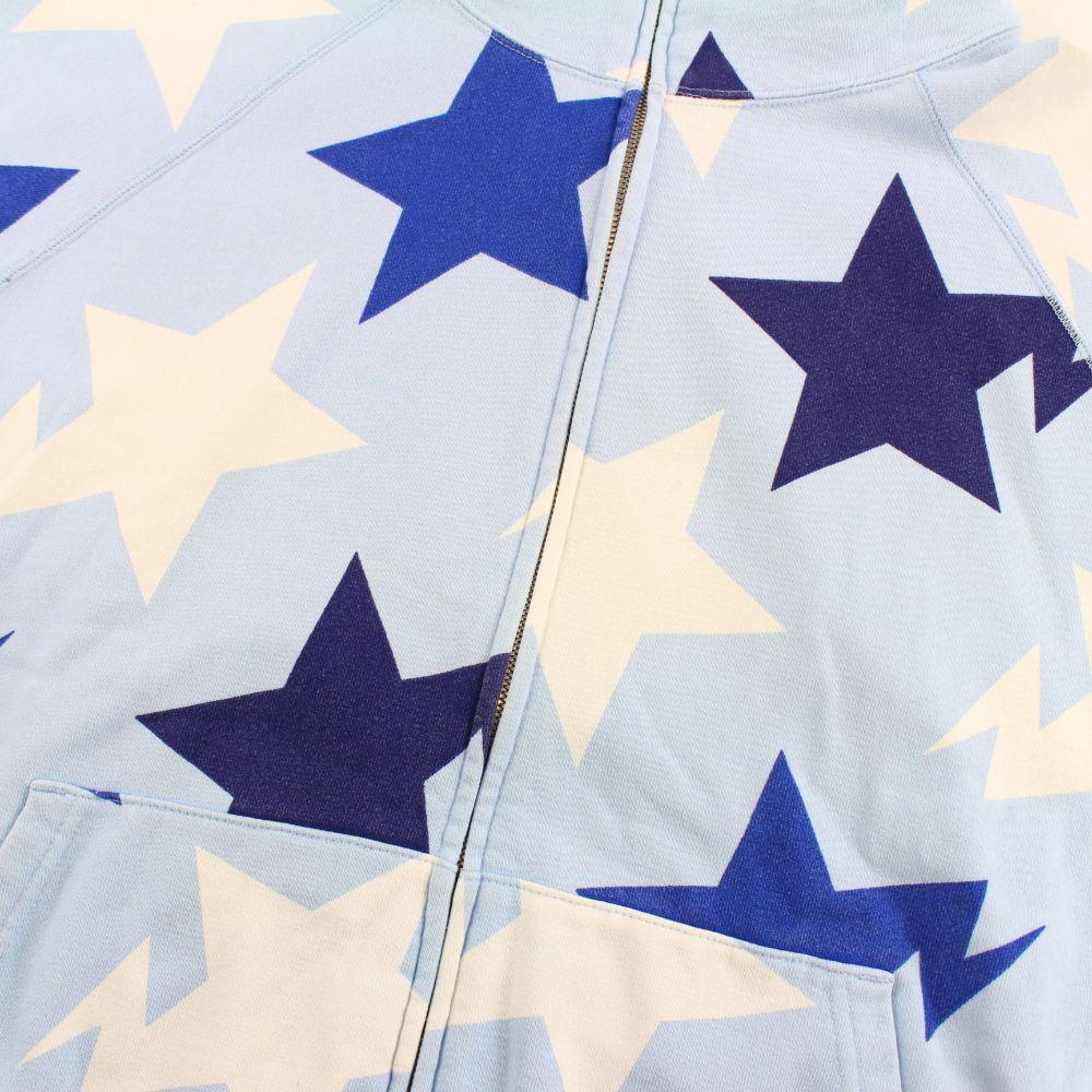Bape Bapesta All Over Print Hoodie Baby Blue - SaruGeneral