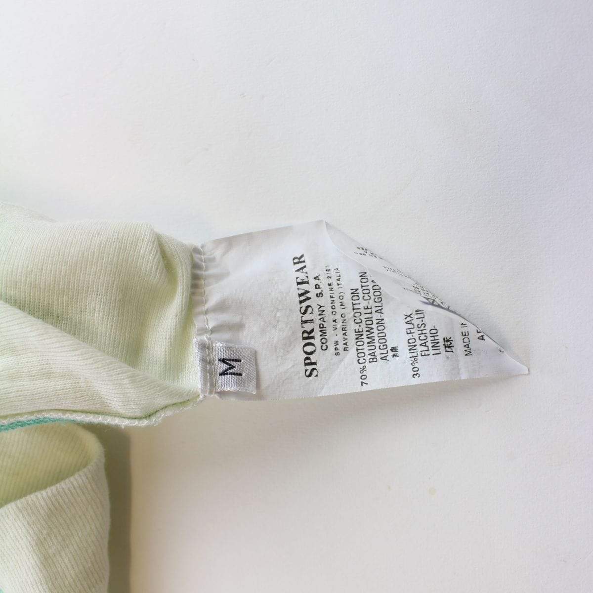 stone island logo centre neck tee light blue - SaruGeneral