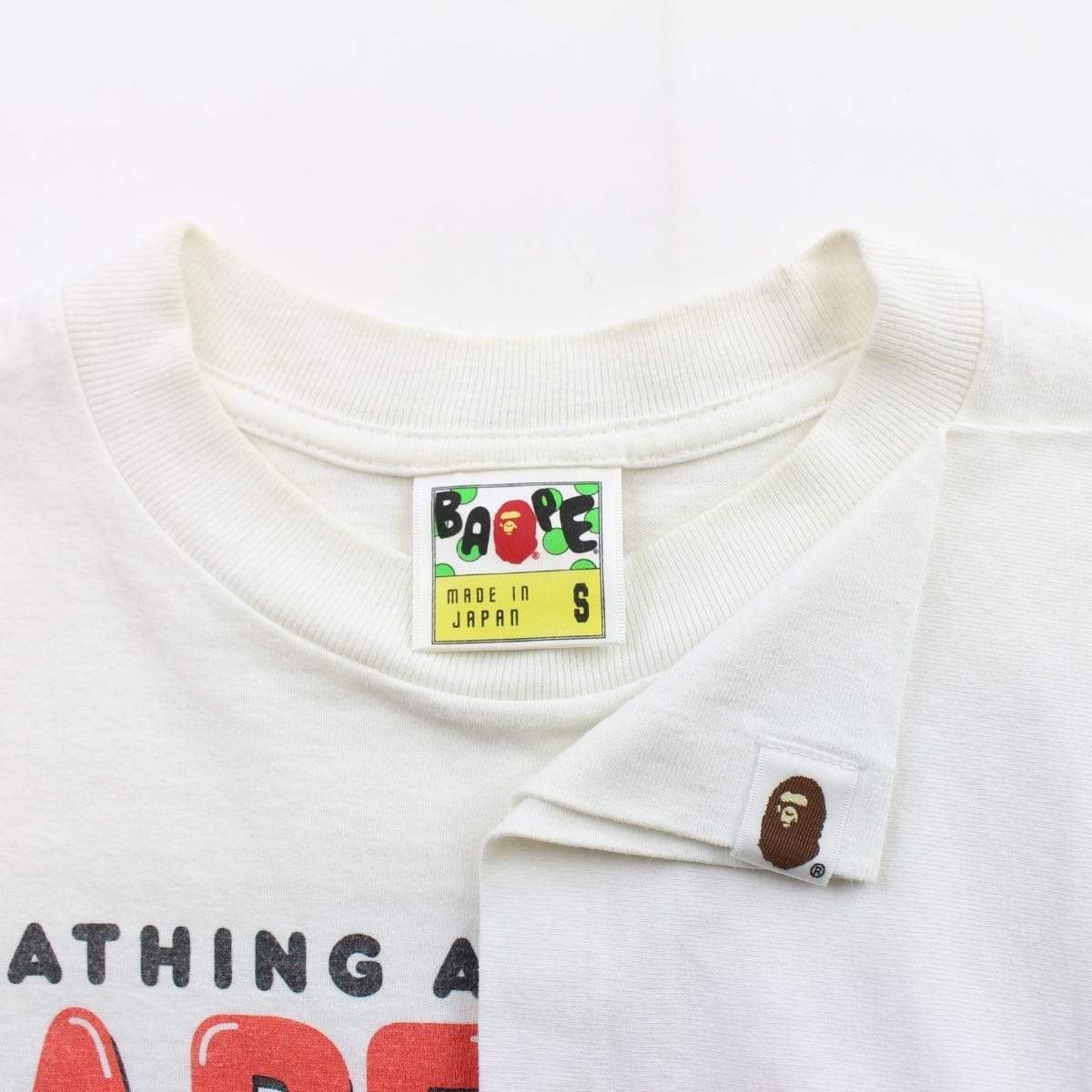 Bape Pro Wrestling Logo Tee White - SaruGeneral