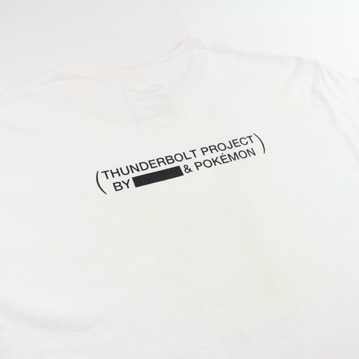 Pokemon x Fragment Pikachu Logo Tee White - SaruGeneral
