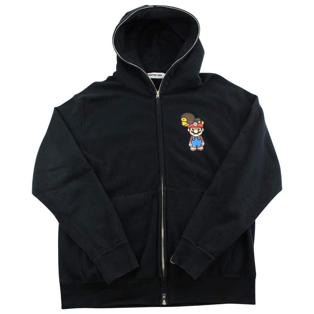 Bape x Super mario Baby Milo Hoodie Black – SARUGENERAL