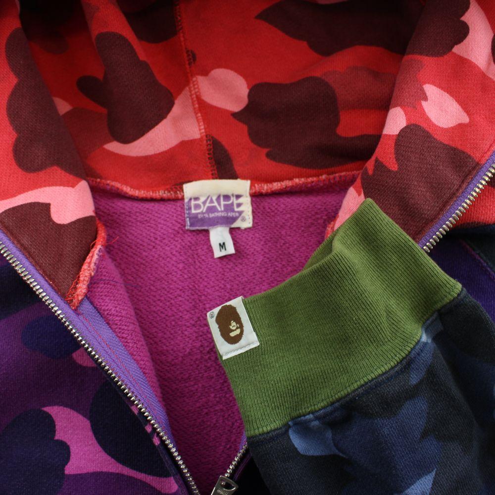 Bape Multi Camo Full Zip Hoodie - SaruGeneral