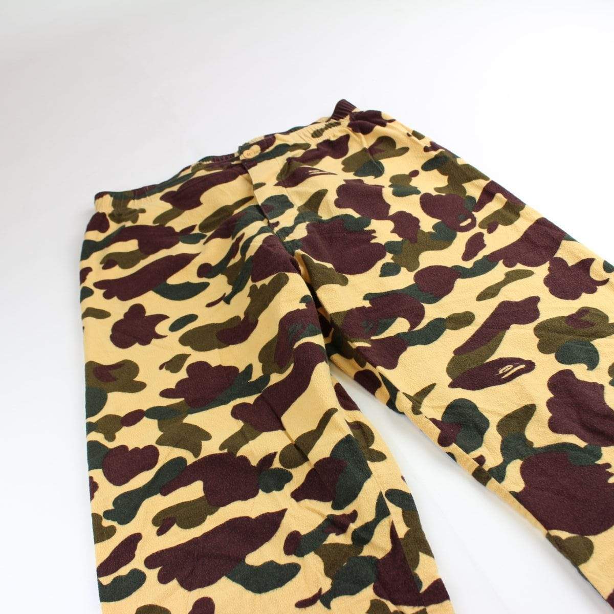 Bape 1st Yellow Camo Fleece pants - SaruGeneral