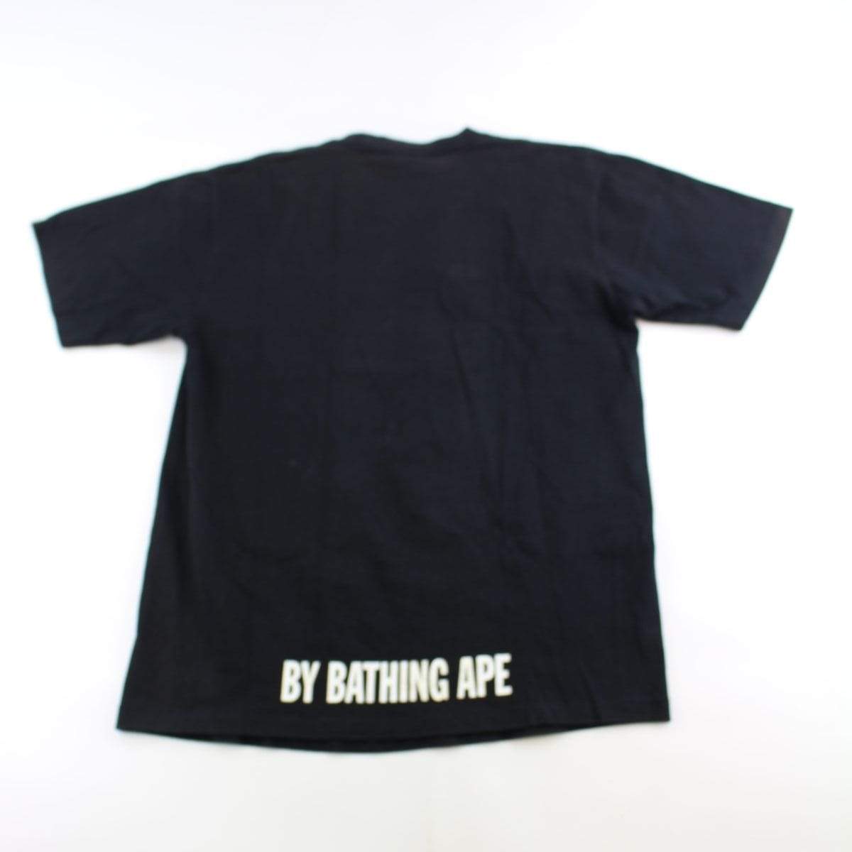 Bape Multi Logo Big Ape Tee Black - SaruGeneral