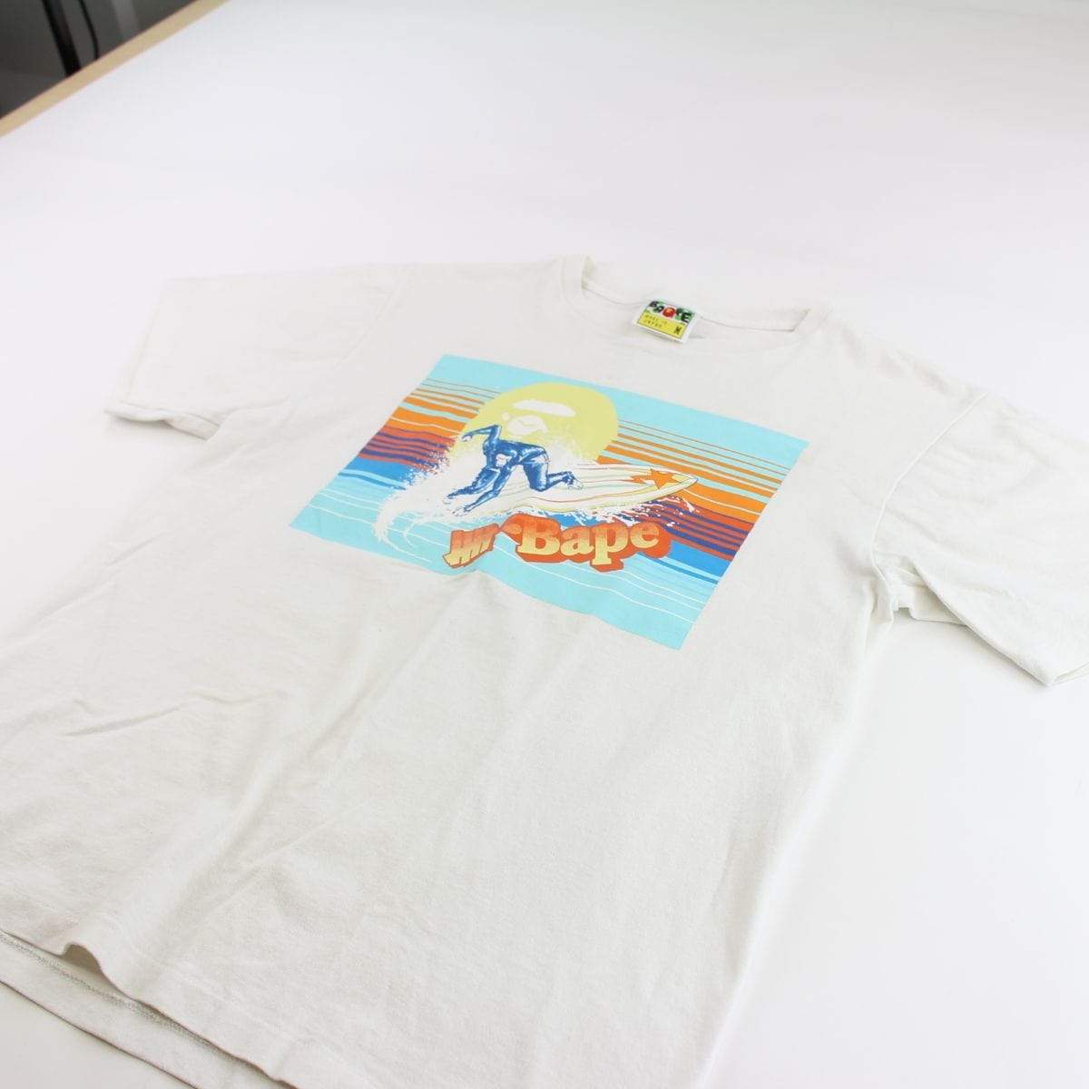 Bape x UNDFTD Surfing Ape Tee White - SaruGeneral