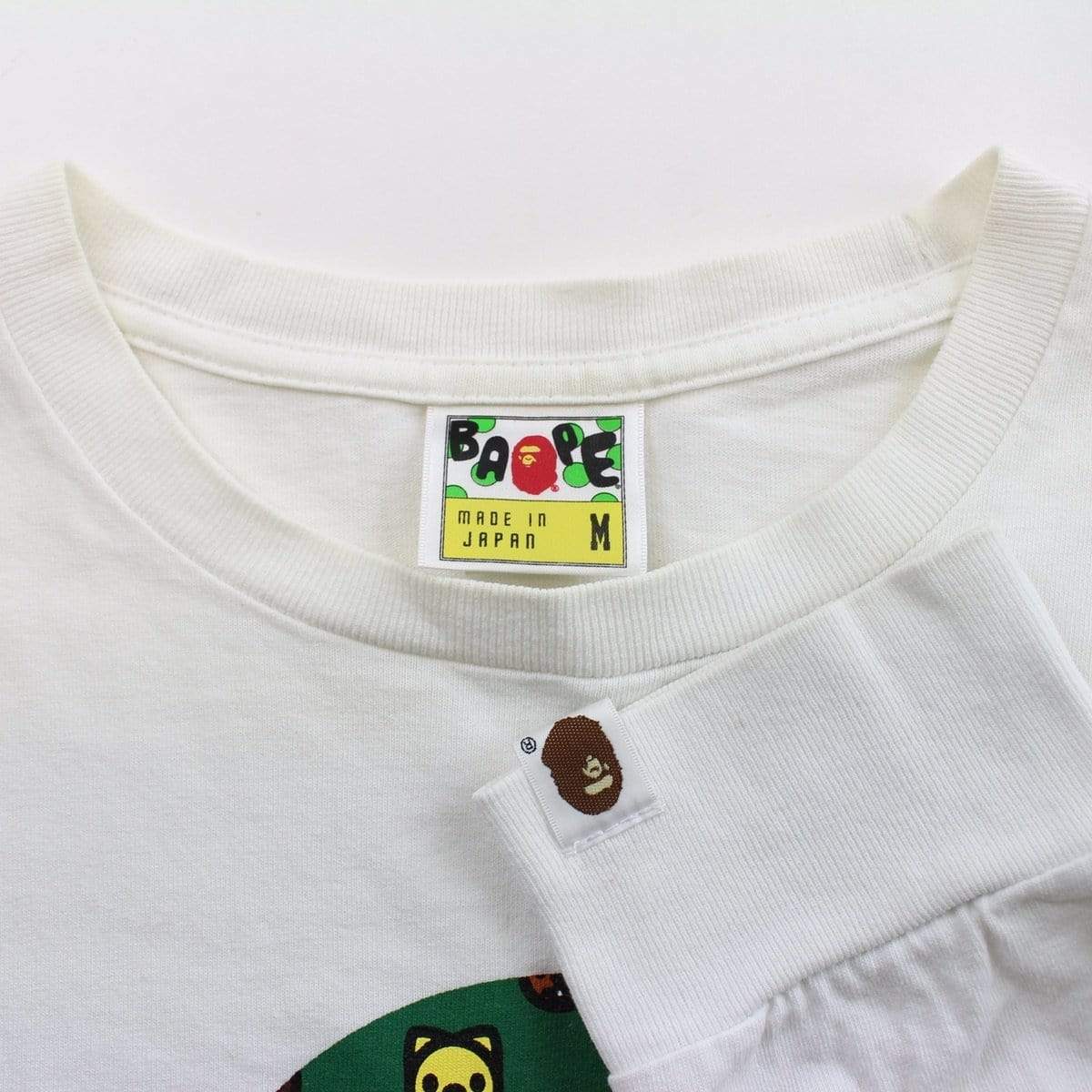 bape green milo figure ls white - SaruGeneral