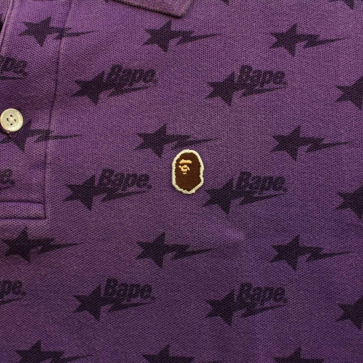 bapesta allover polo purple - SaruGeneral