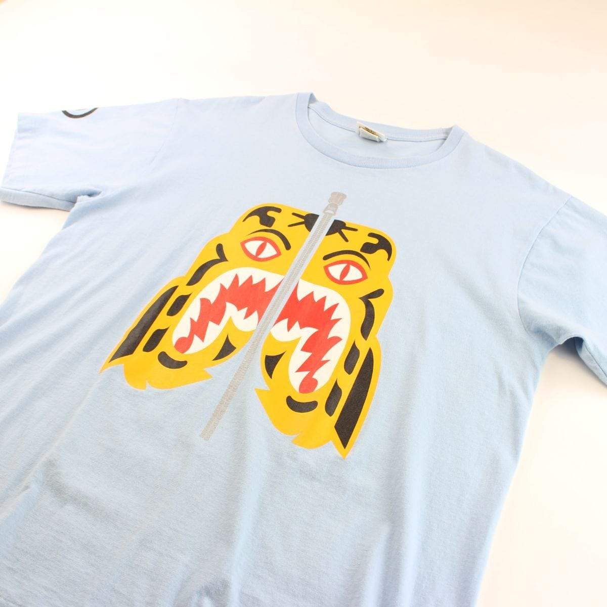 Bape Tiger Face Tee Light Blue - SaruGeneral