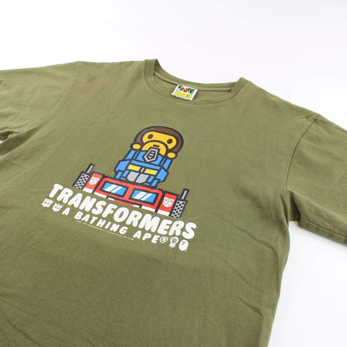 Bape x Transformers Baby Milo Tee Olive - SaruGeneral
