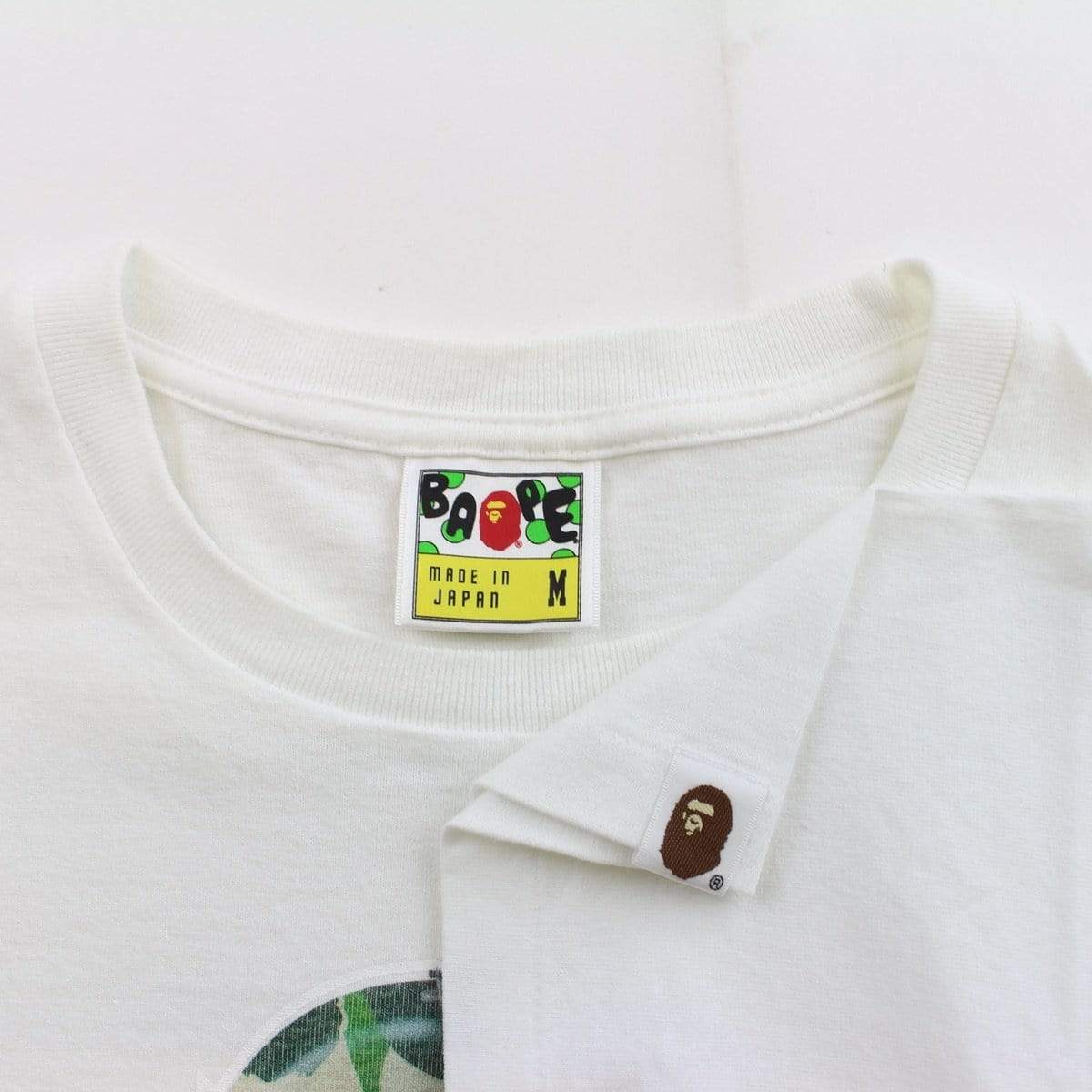 bape 3d green camo big ape tee white - SaruGeneral