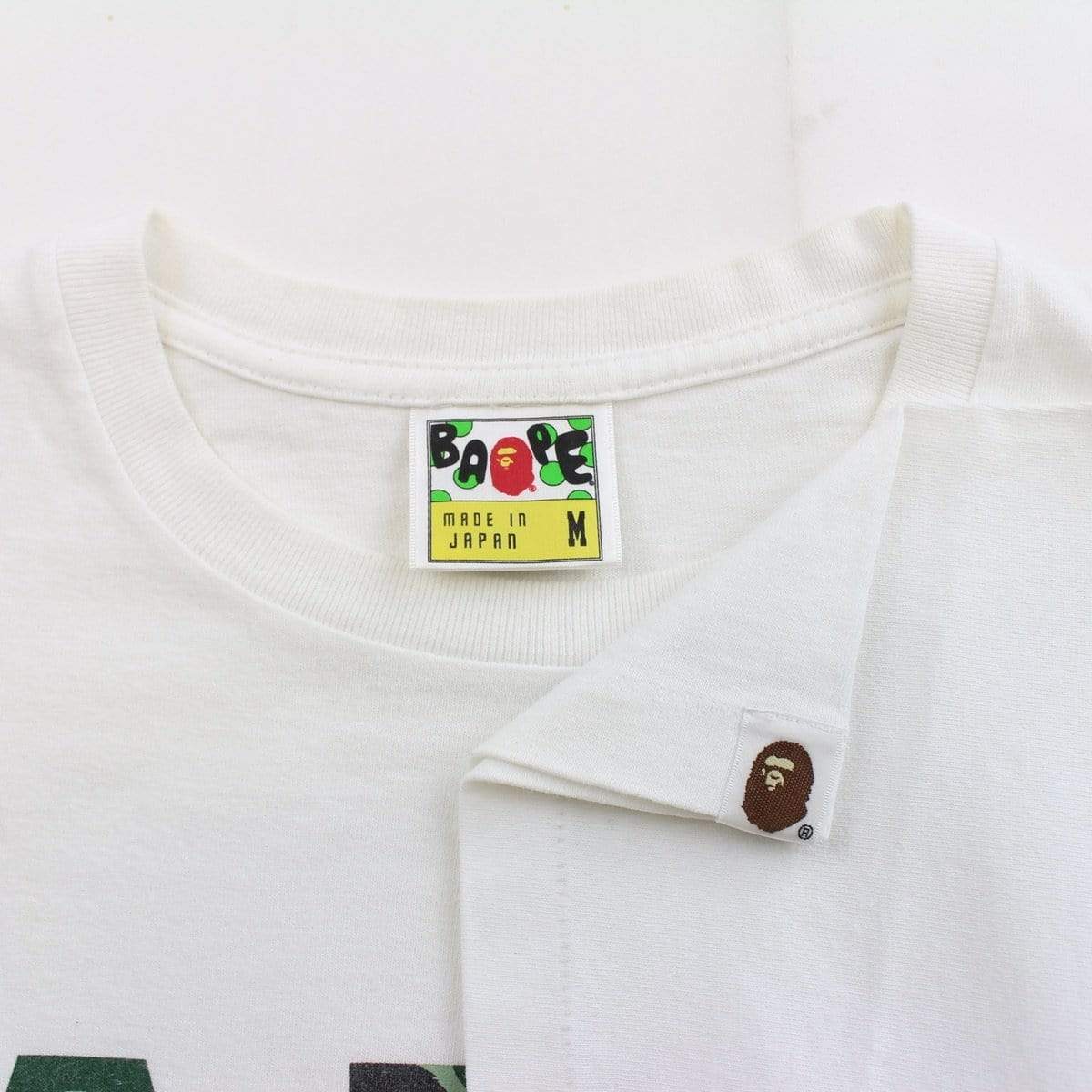 bape ape green camo tee white - SaruGeneral