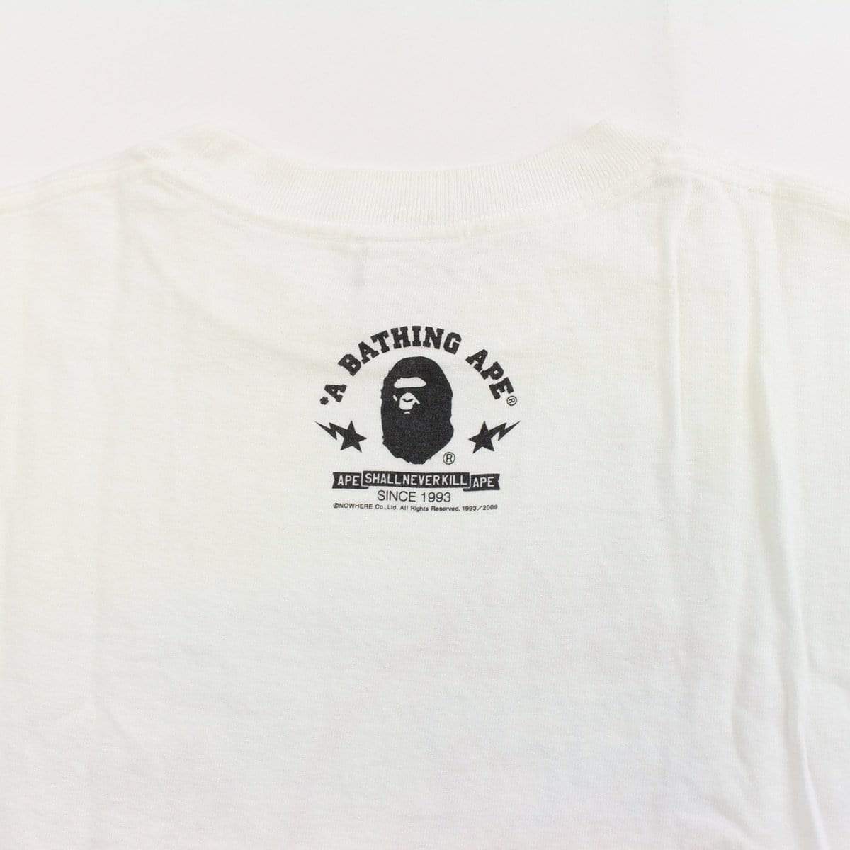 bape go ape flame tee white - SaruGeneral