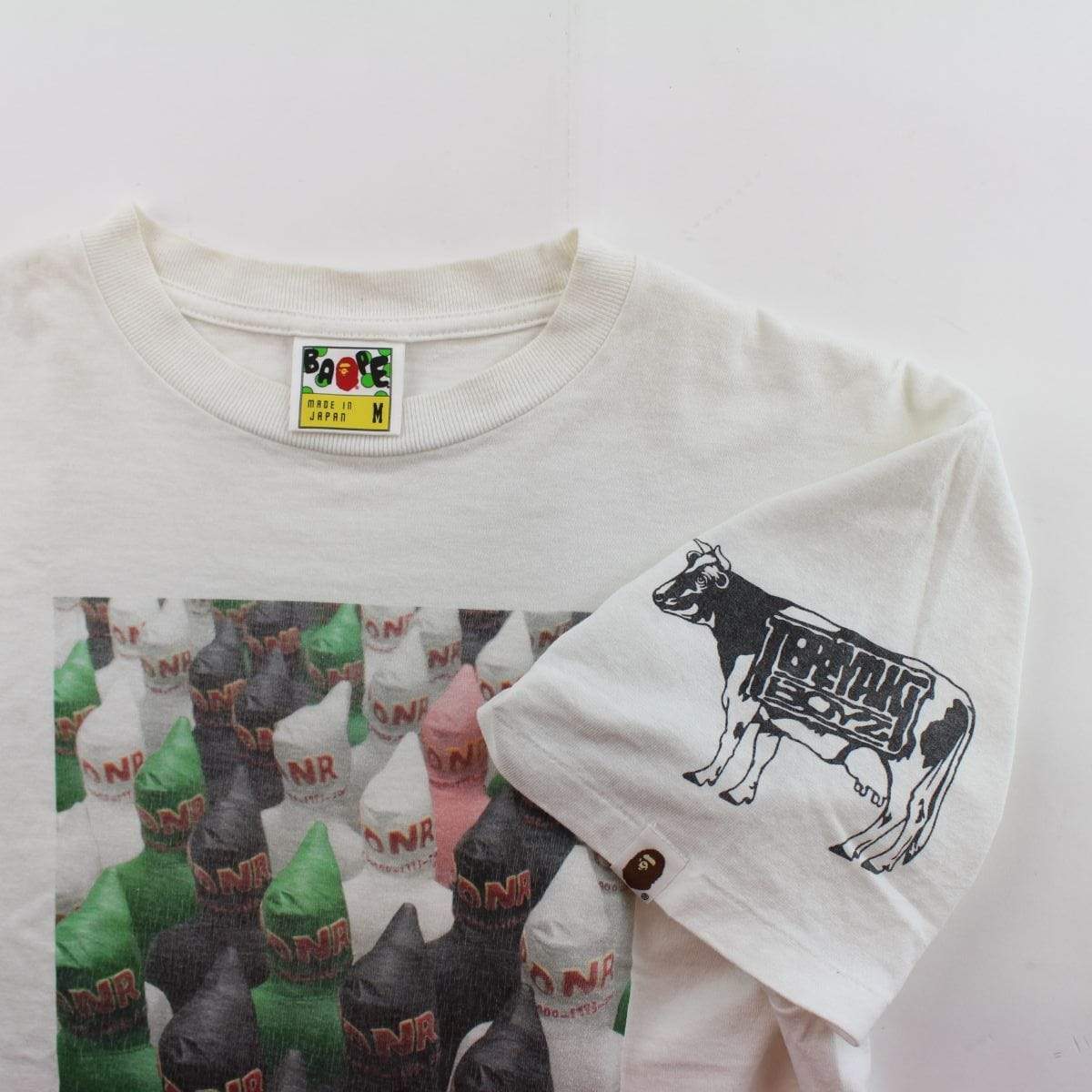 Bape x Teriyaki Boys Shark Figure Photo Tee White - SaruGeneral