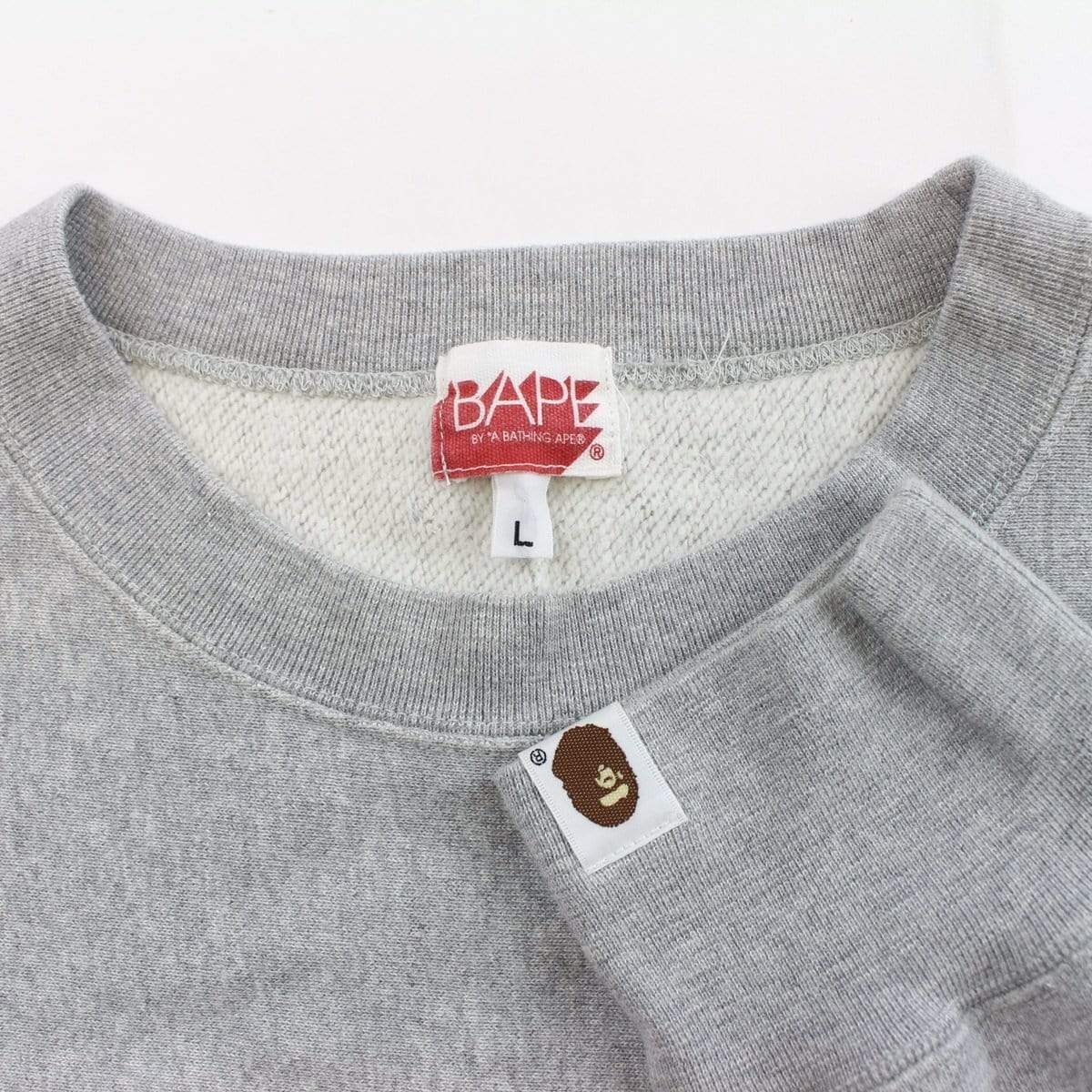 bape x dc comics flash crewneck grey - SaruGeneral