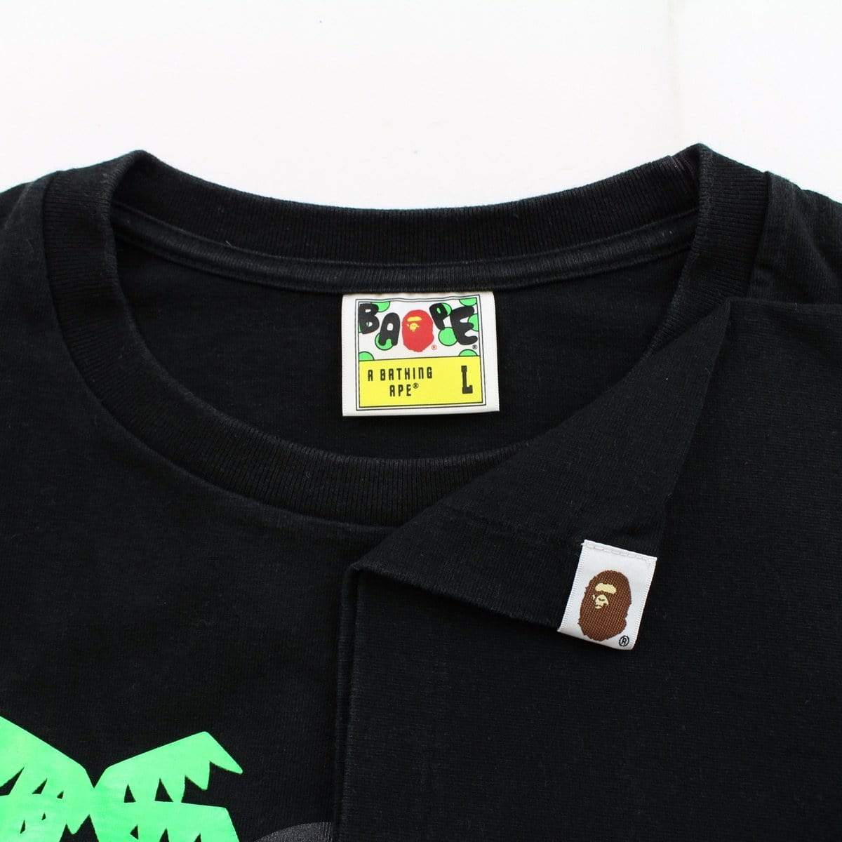 bape milo palm trees tee black - SaruGeneral