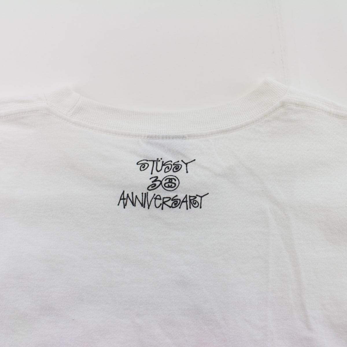 Bape x Stussy Multi Logo Tee White - SaruGeneral