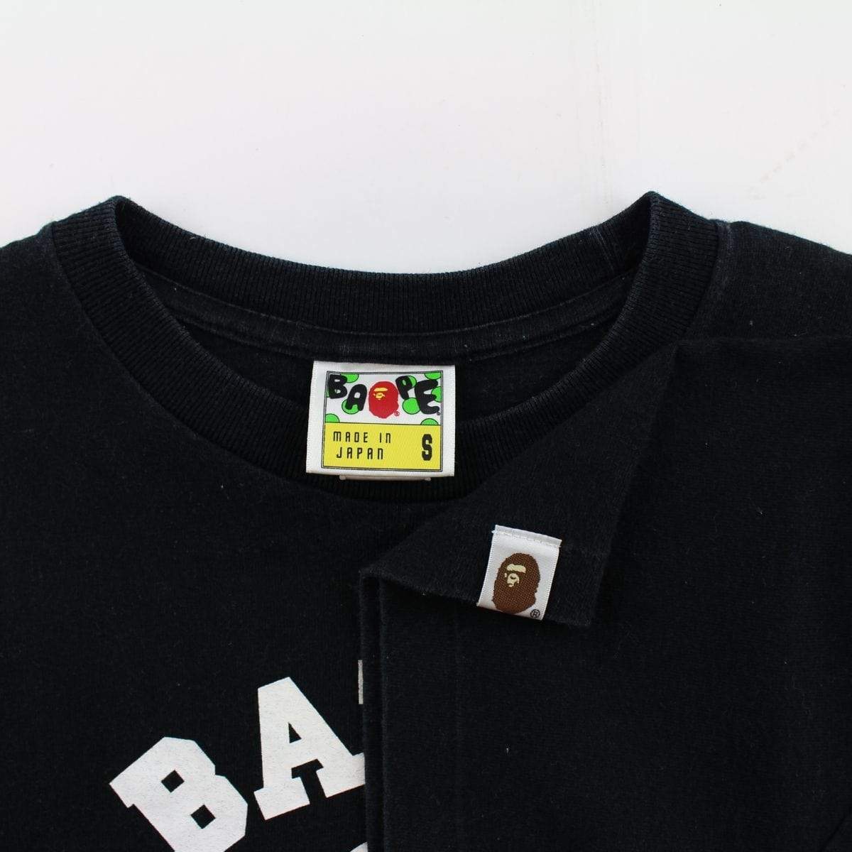 Bape Roses College Logo Tee Black - SaruGeneral