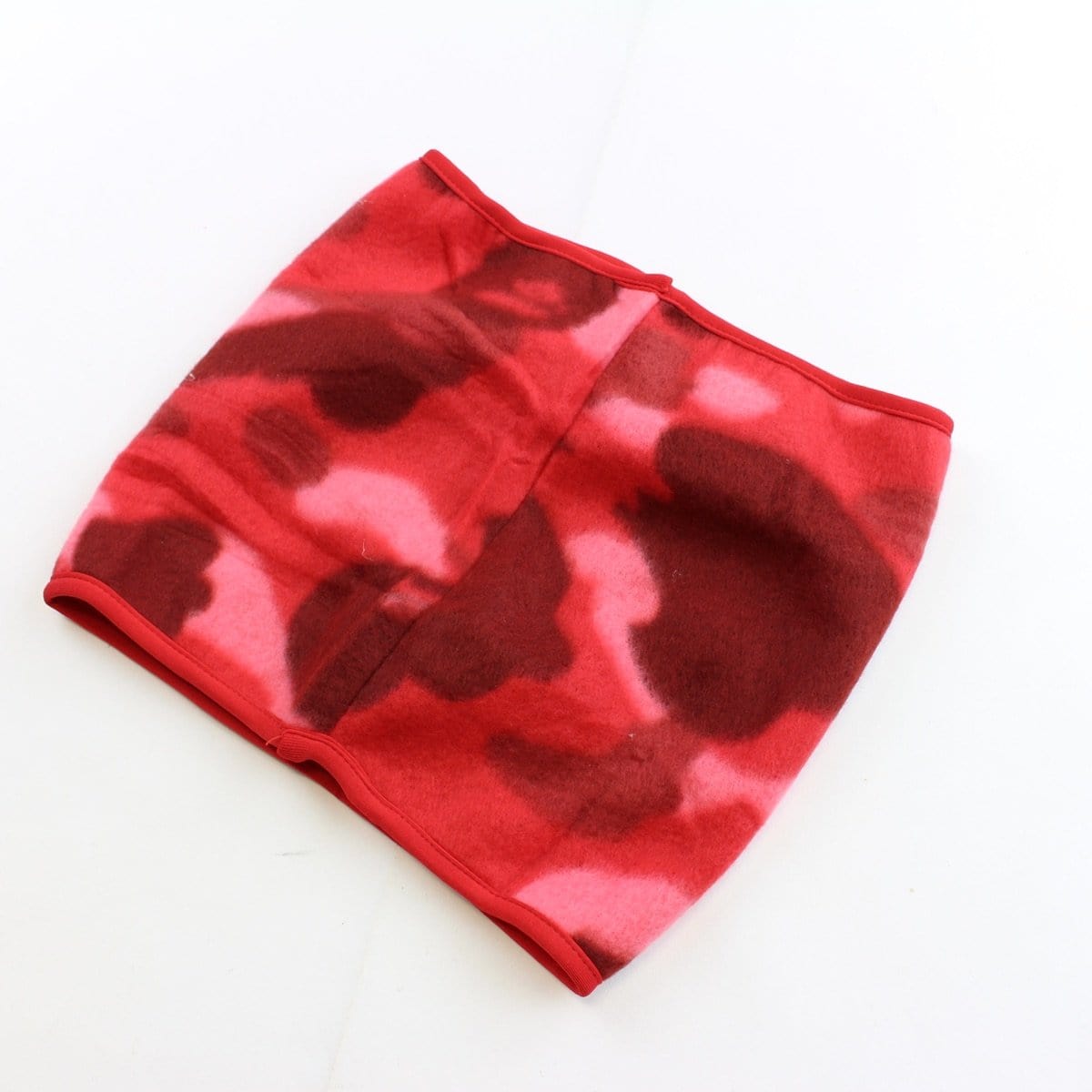 bape red camo fleece neckgaitor - SaruGeneral