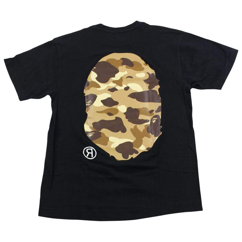 Bape Desert Camo Big Ape Logo Tee Black - SaruGeneral