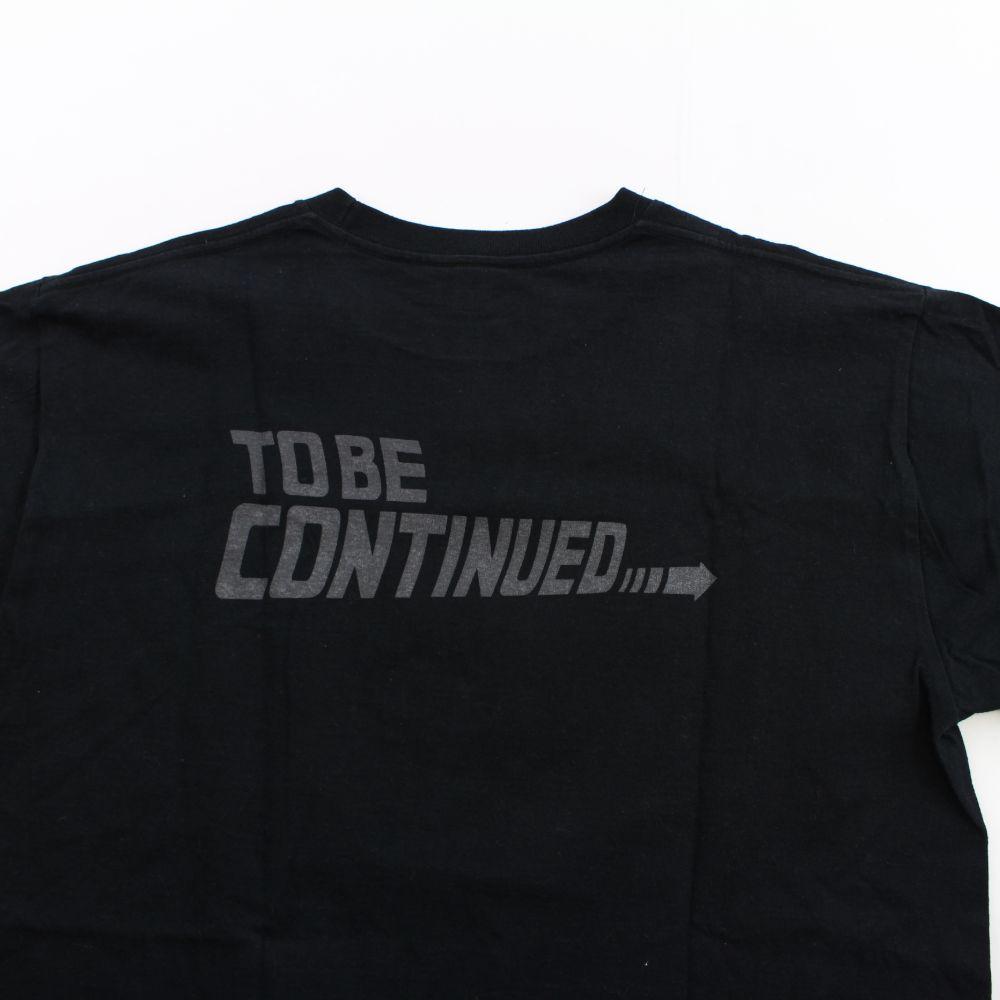 Bape ABC Green Camo Back To The Future Logo Tee Black - SaruGeneral