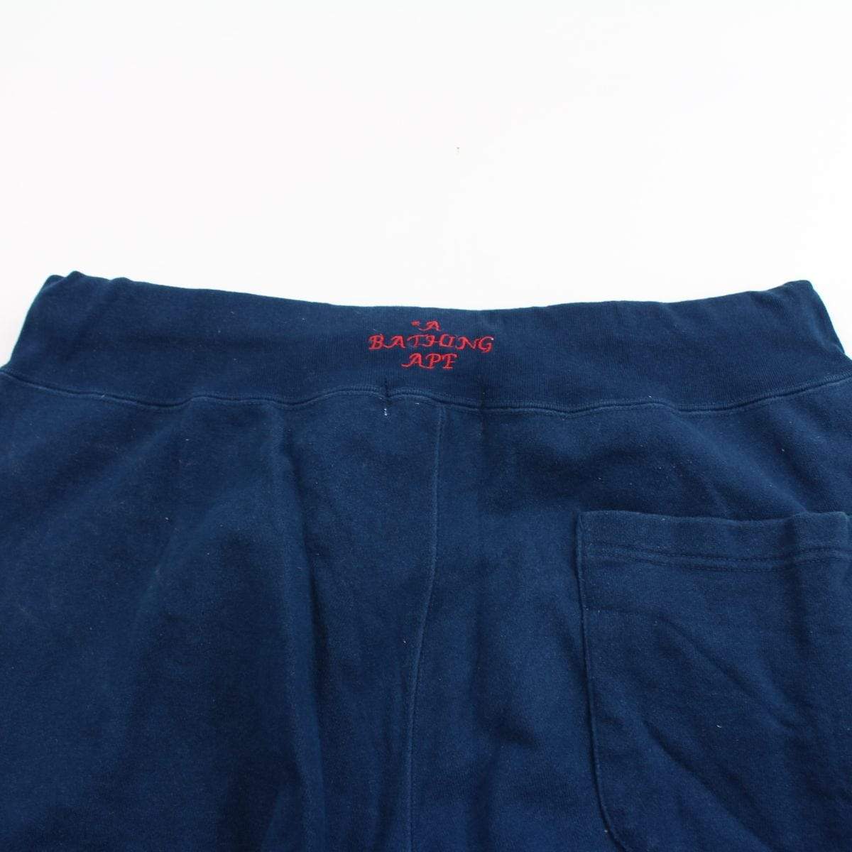 Bape USA Big Ape Logo Joggers Navy - SaruGeneral