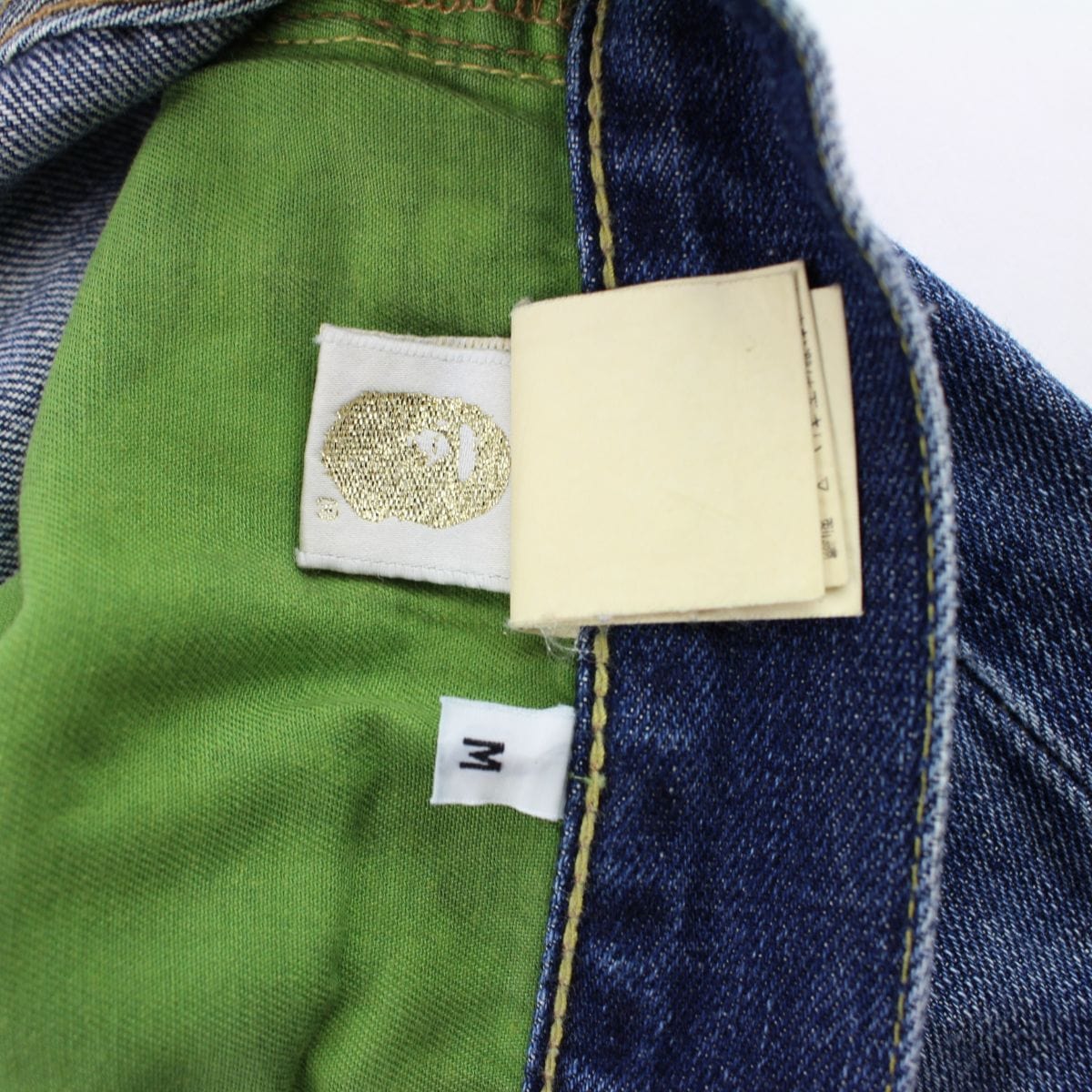 Bape crown big ape logo denim jeans - SaruGeneral