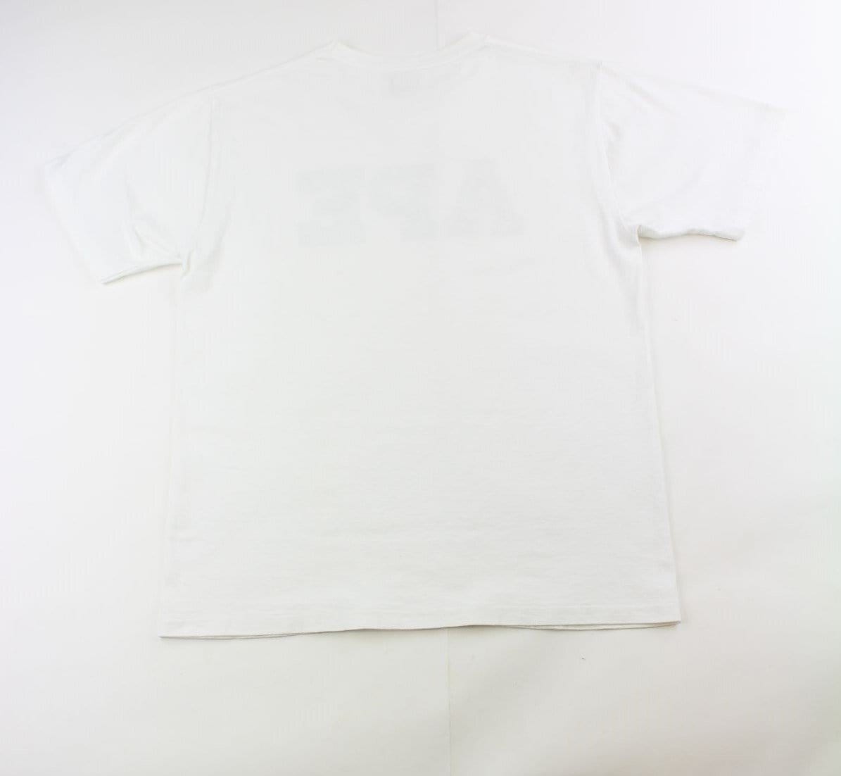 Bape ape Camo Text Tee White - SaruGeneral
