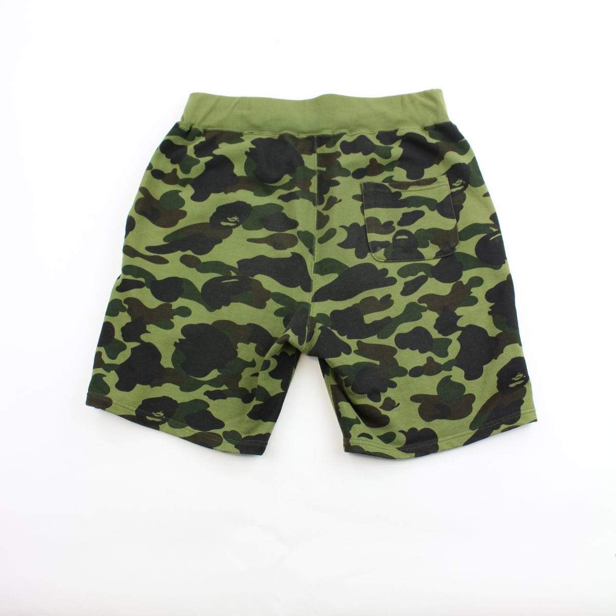 Bape Shark Face 1st Green Camo Shorts - SaruGeneral