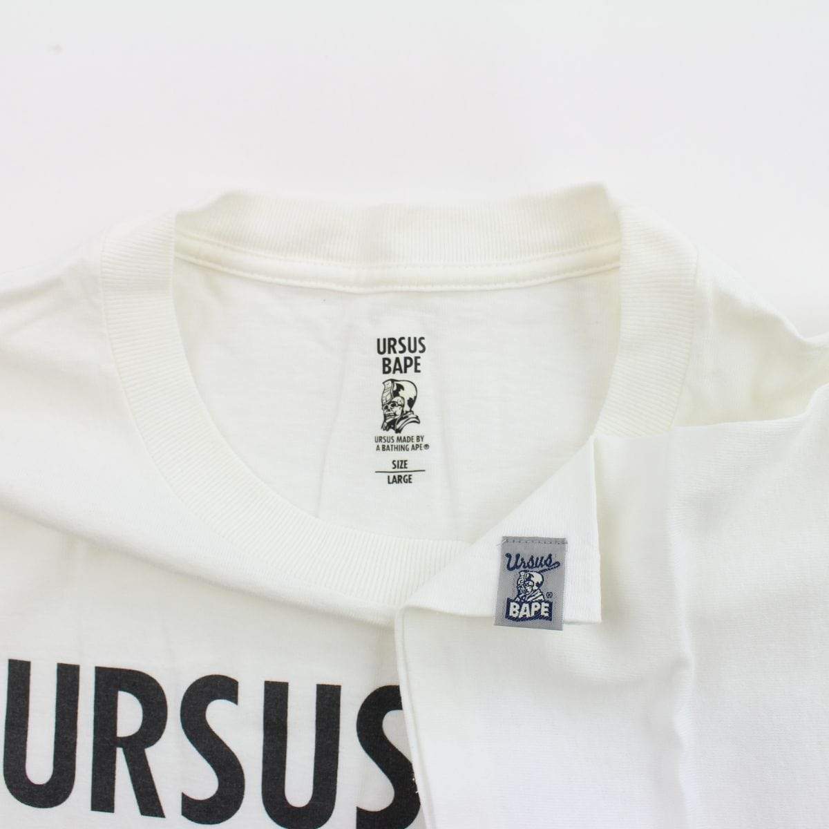 Bape Ursus Trademark Tee White - SaruGeneral