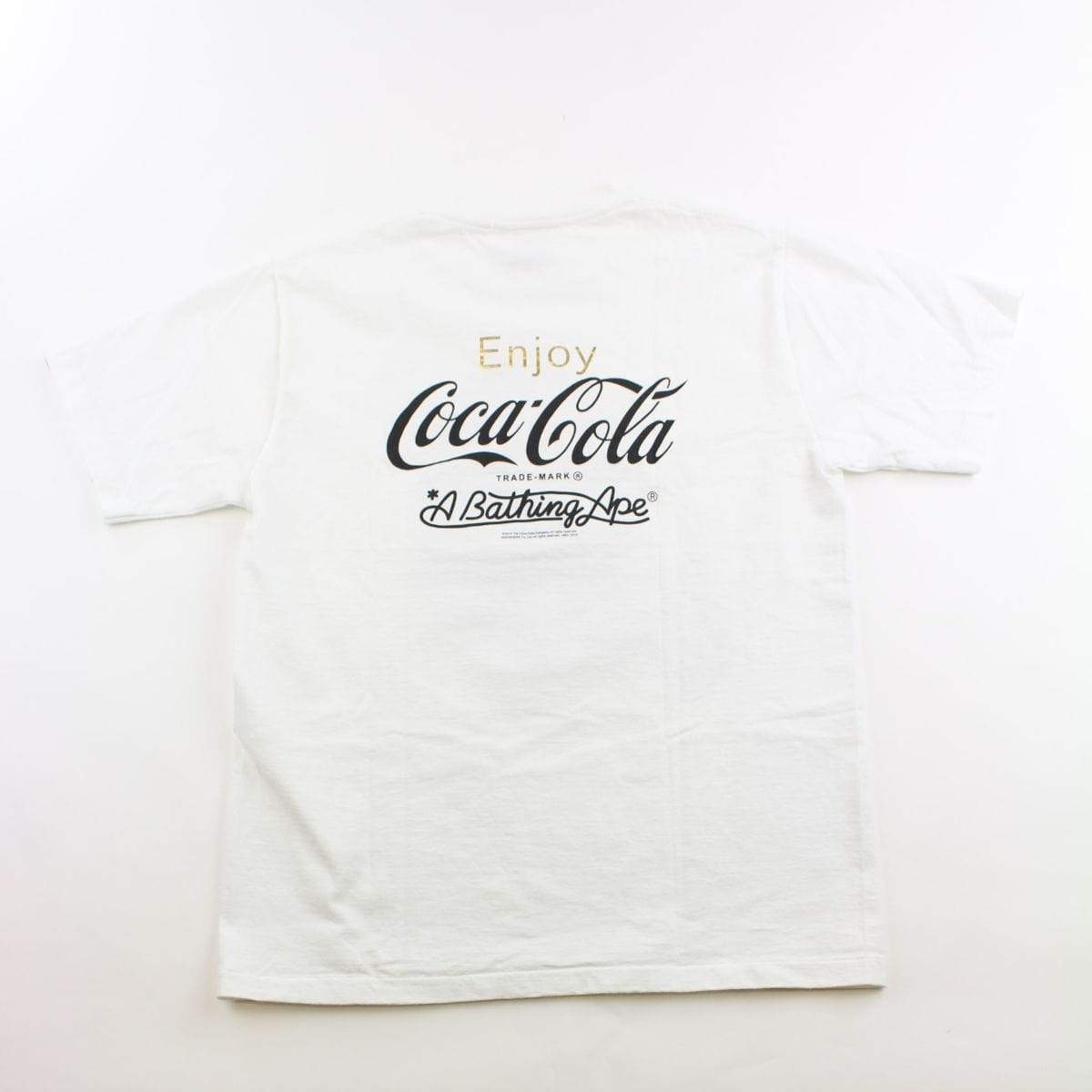 Bape Coca Cola Red Camo Big Ape Tee White - SaruGeneral